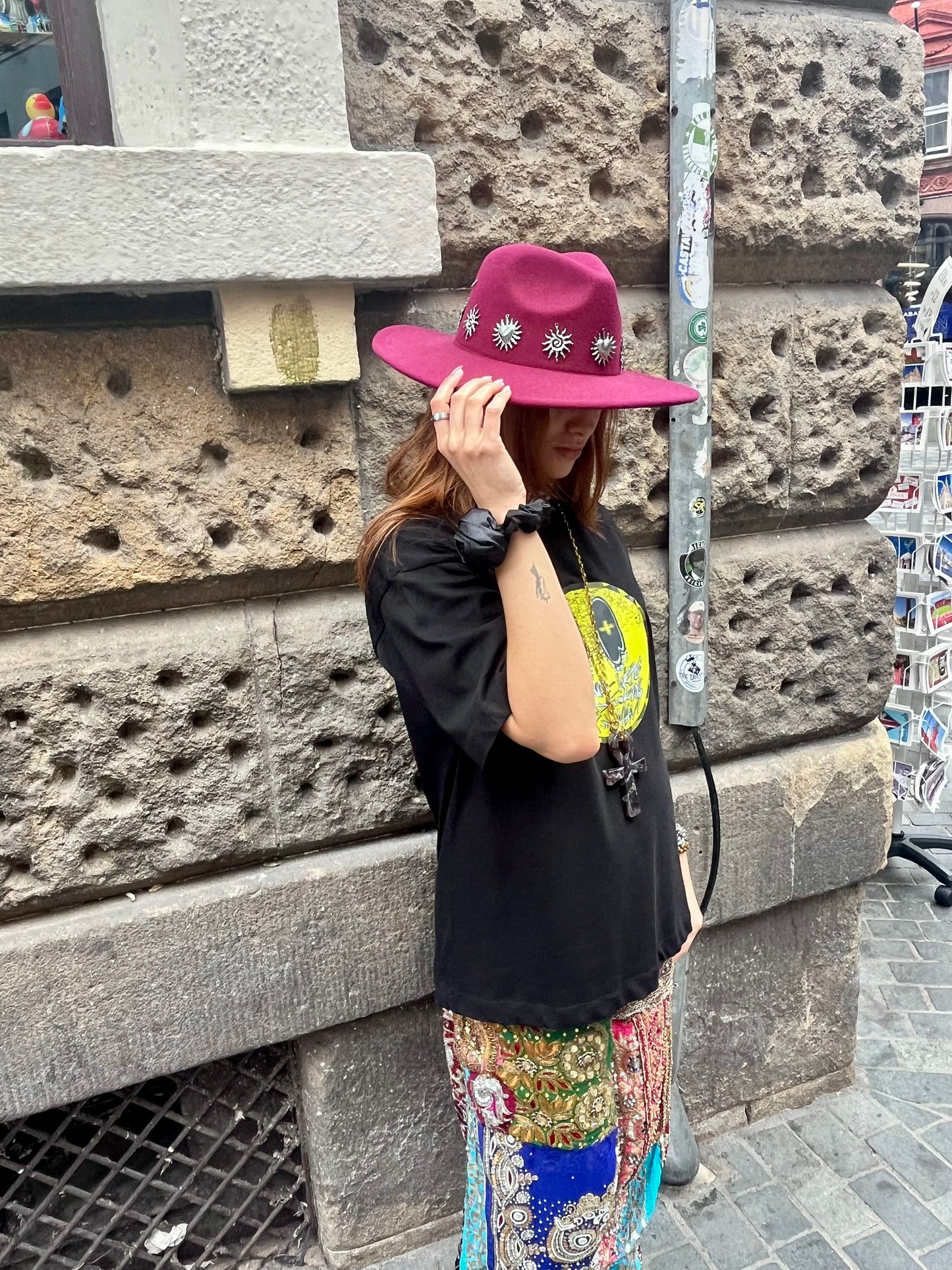 Solaris Burgundy Sun Fedora