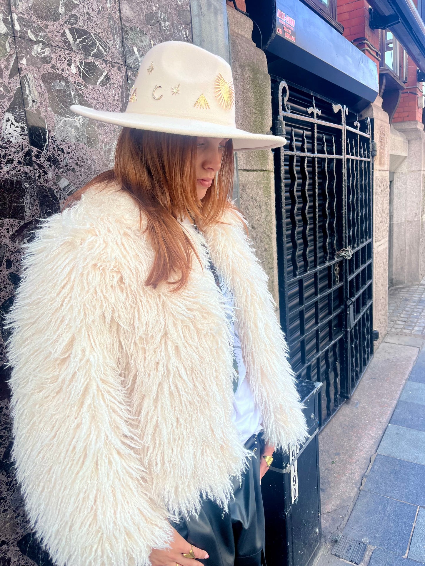 Cream Celestial Fedora – Moon Dance Collection