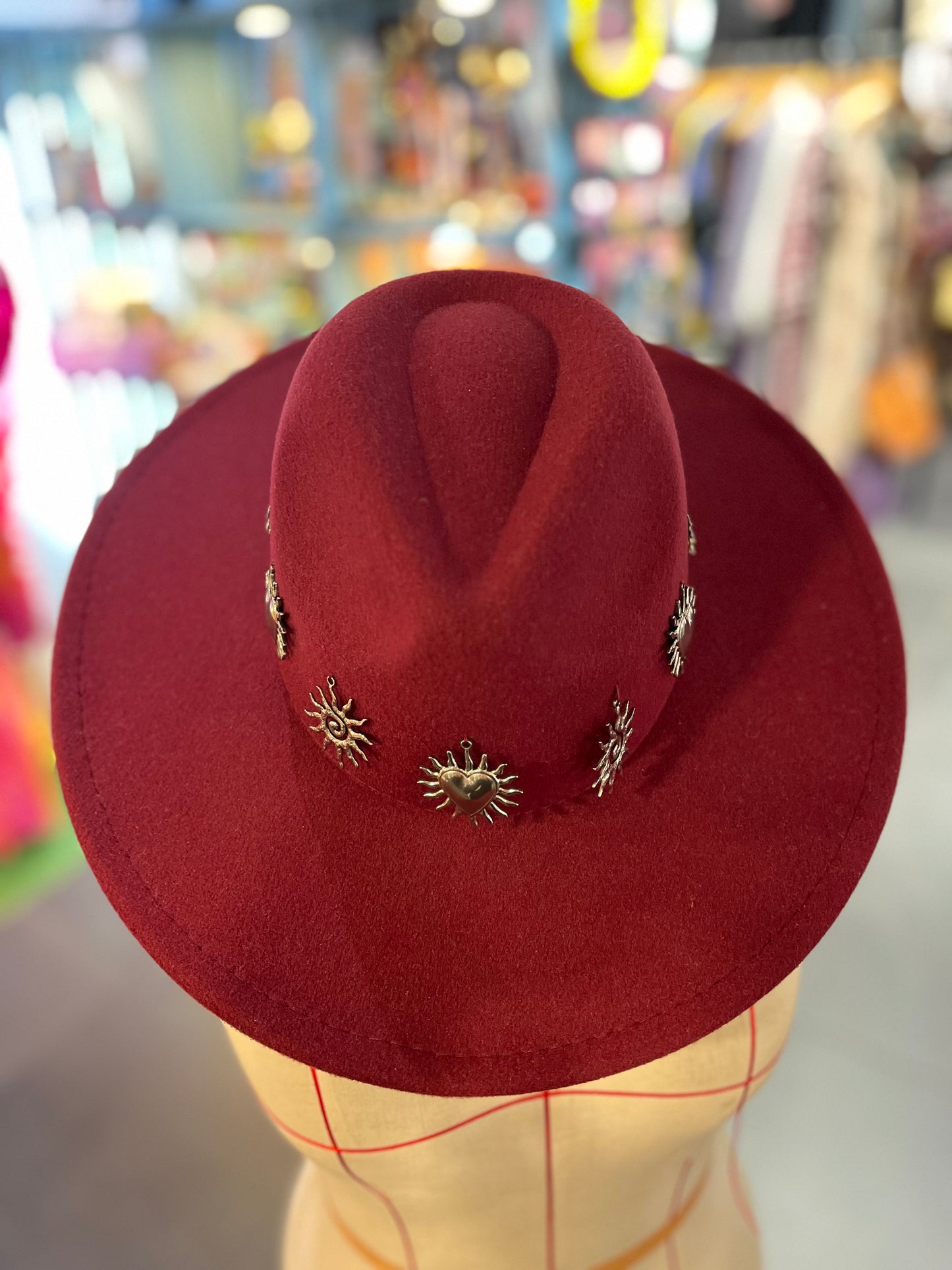 Solaris Burgundy Sun Fedora