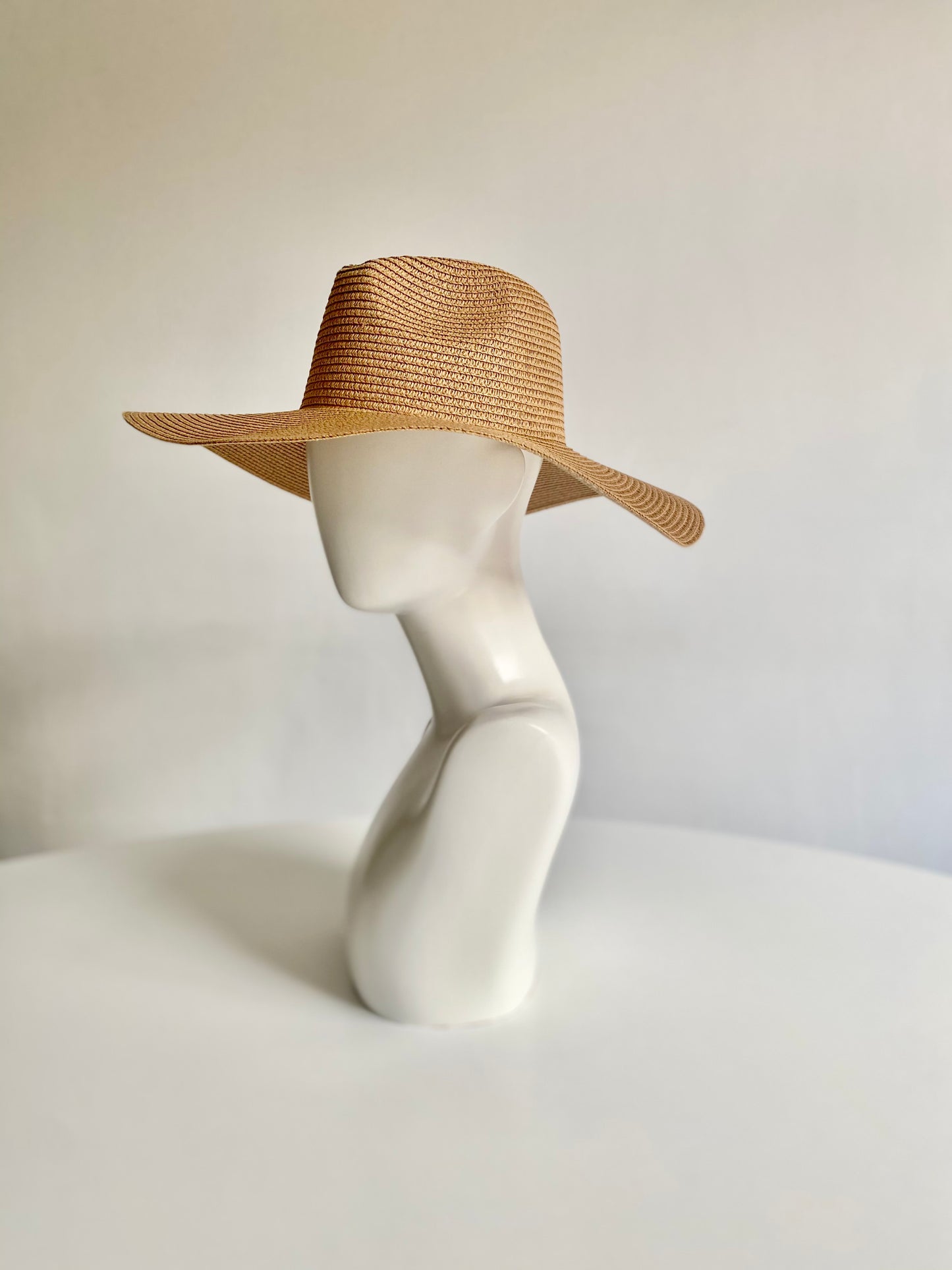Summer Basics Wide Brim Fedora – Beige Sand