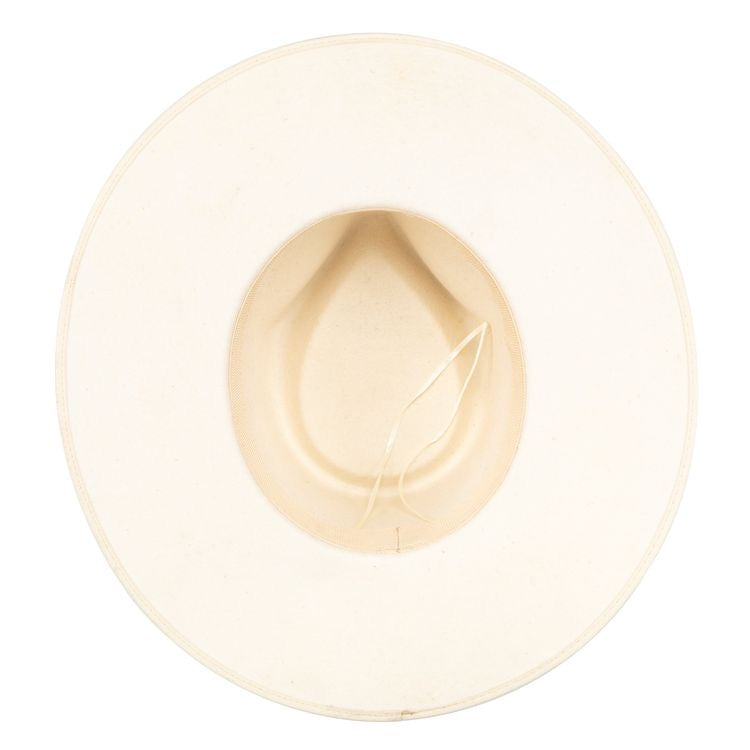 Cream Wide Brim Fedora – Moon Coven Emblem