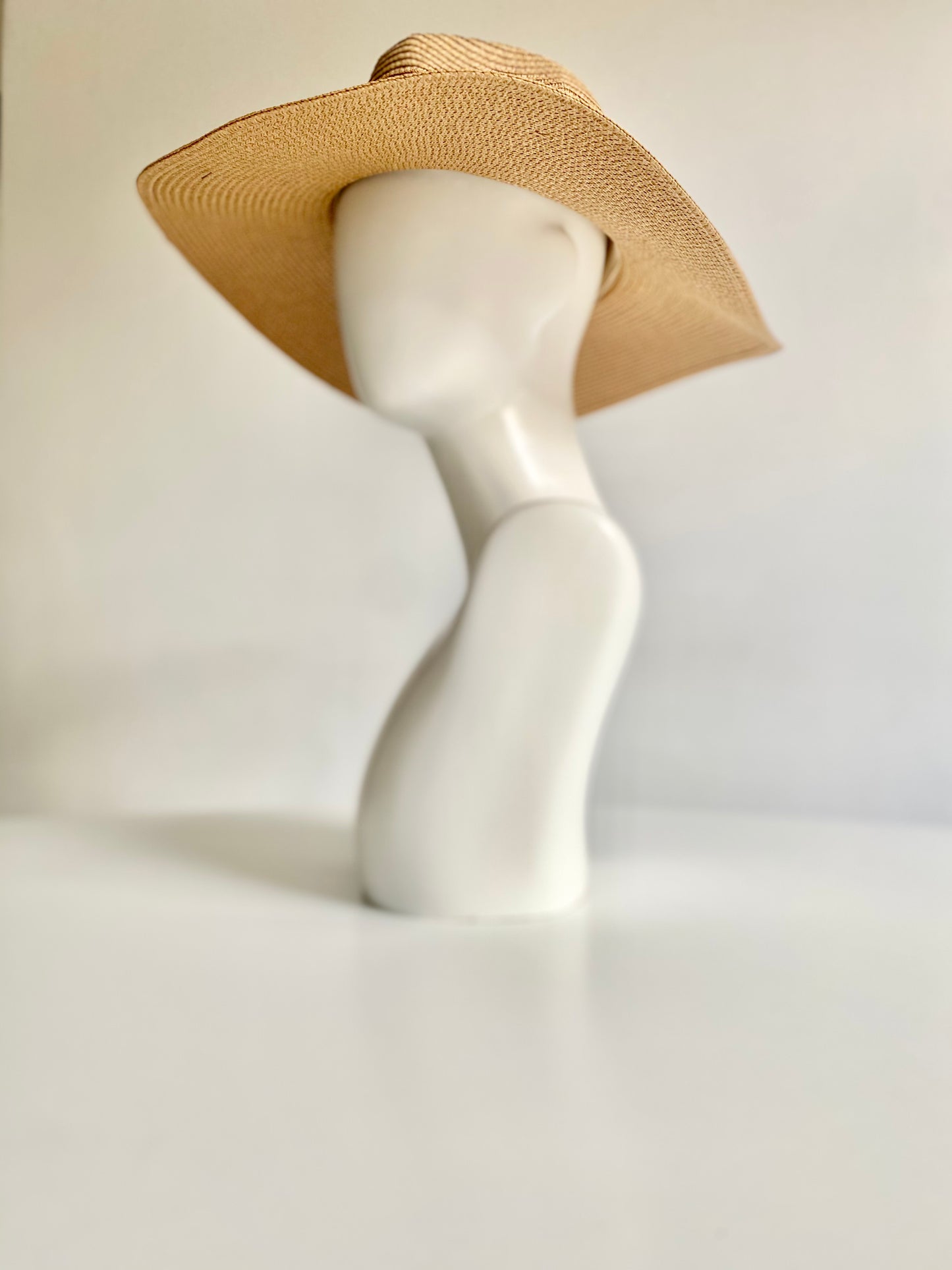 Summer Basics Wide Brim Fedora – Beige Sand