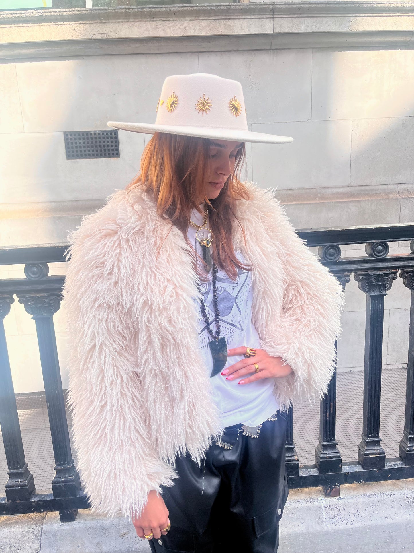 Solaris Charm Adjustable Cream Western Hat