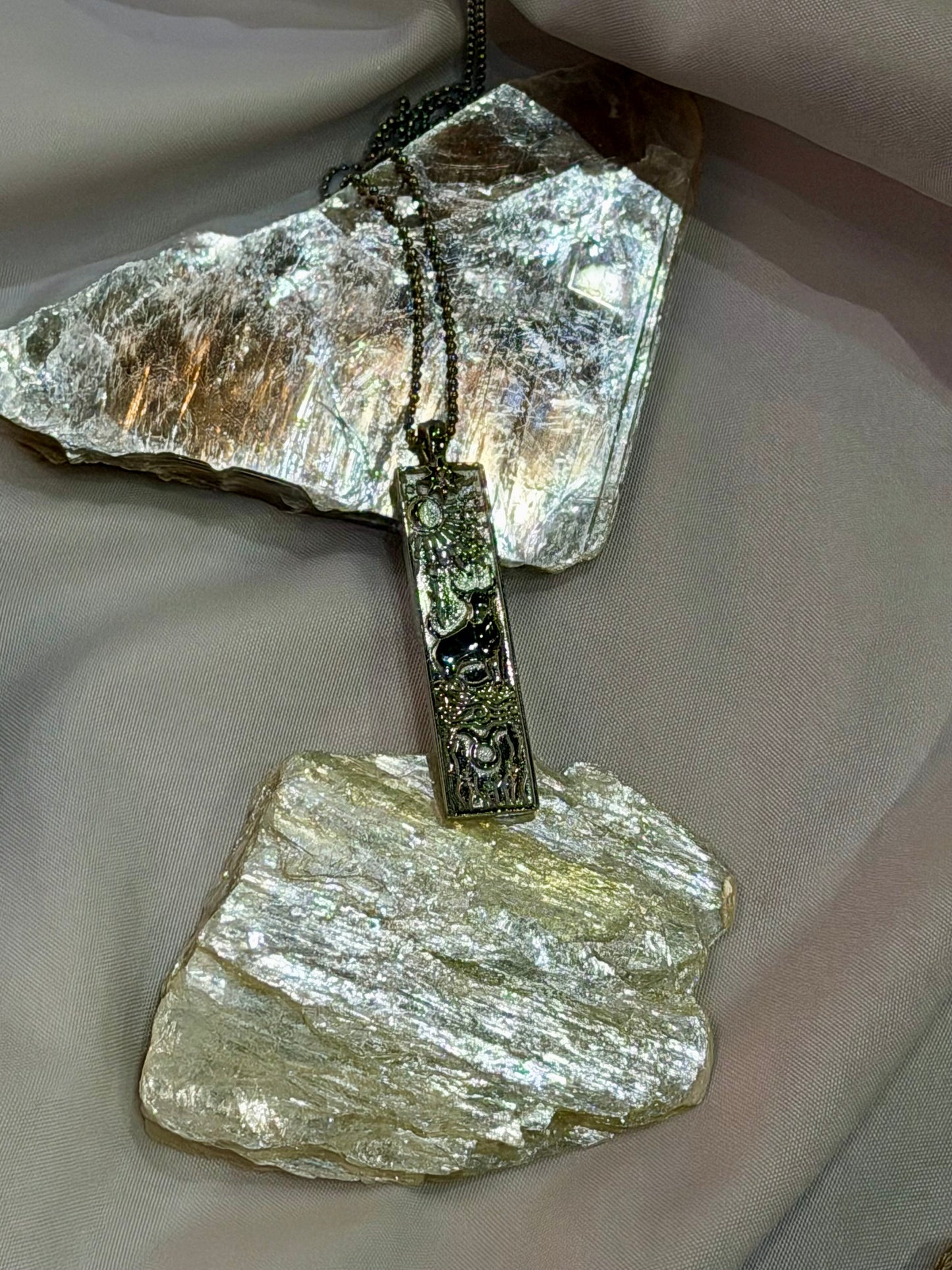 Taurus Zodiac Amulet Necklace Silver Waterproof Stainless Steel