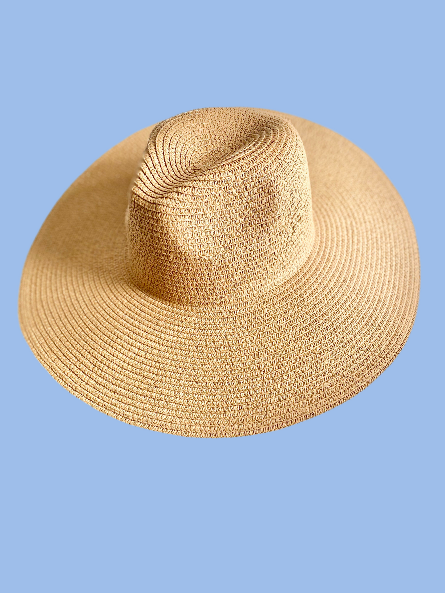 Summer Basics Wide Brim Fedora – Beige Sand