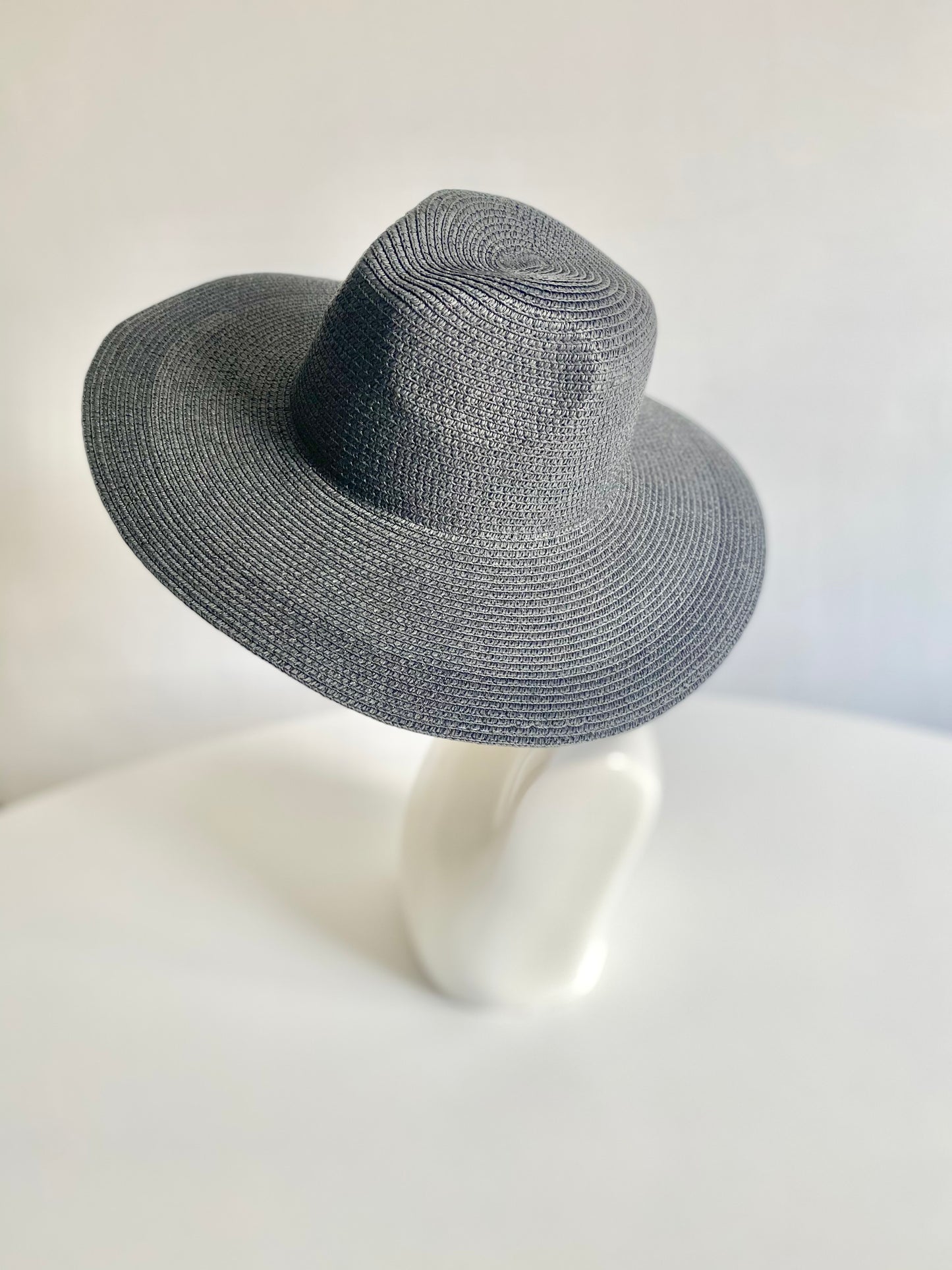 Summer Basics Wide Brim Fedora – Black
