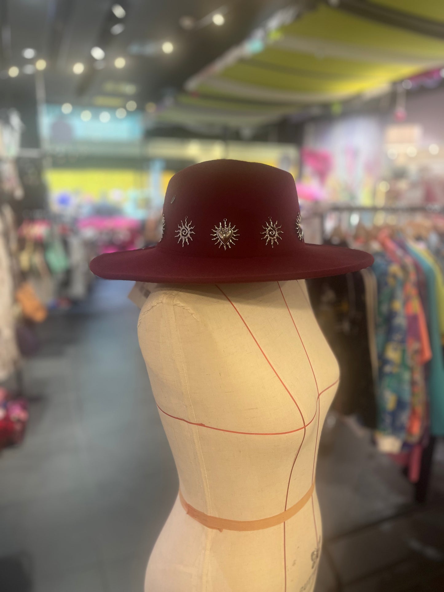 Solaris Burgundy Sun Fedora