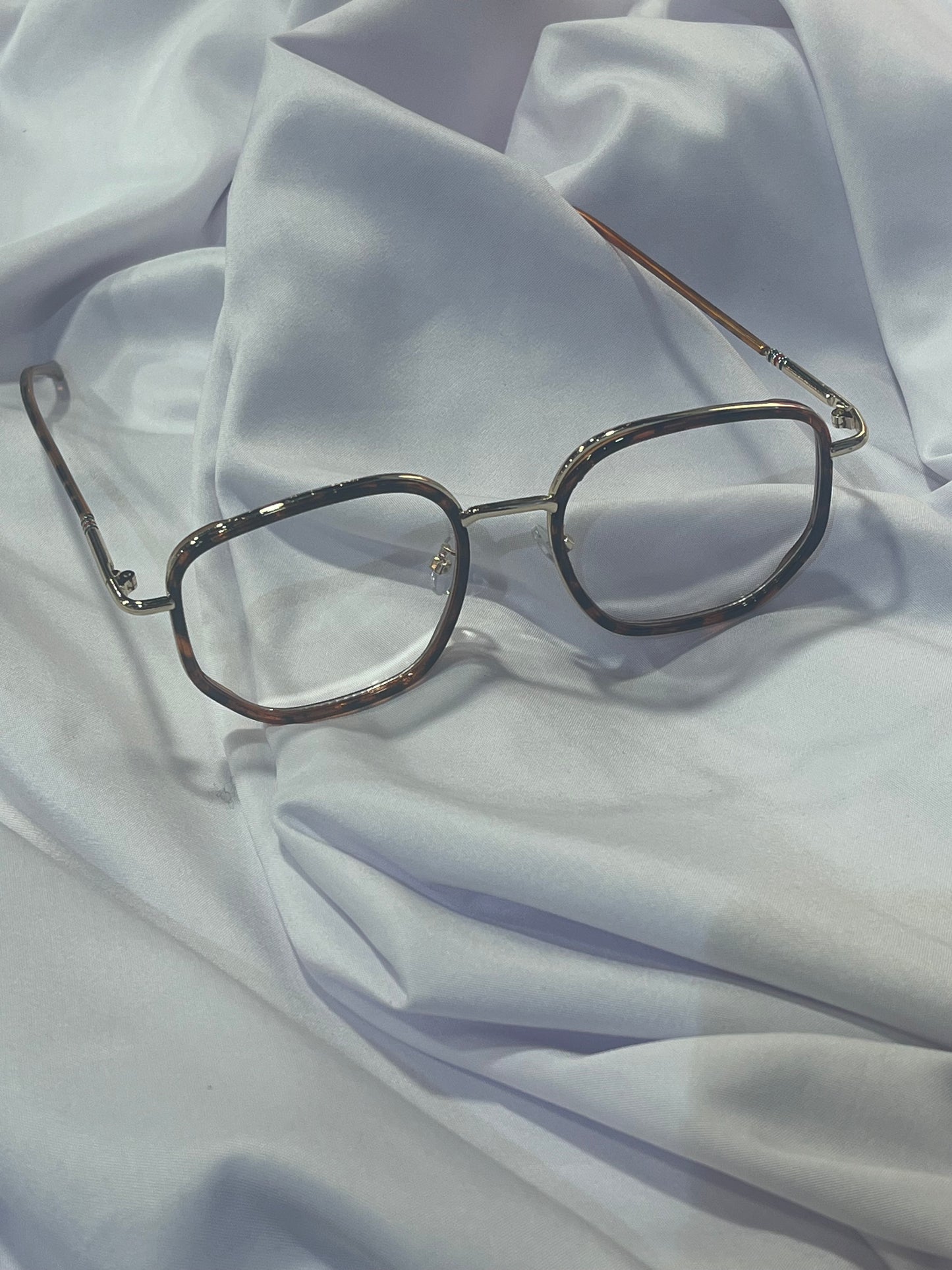 Tortoiseshell Square Anti Blue Light Glasses