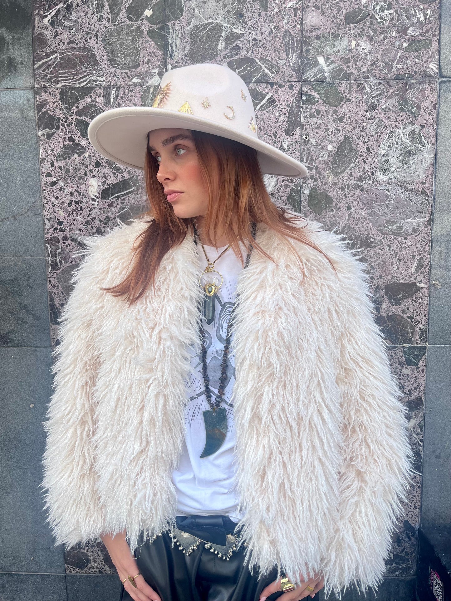 Cream Celestial Fedora – Moon Dance Collection