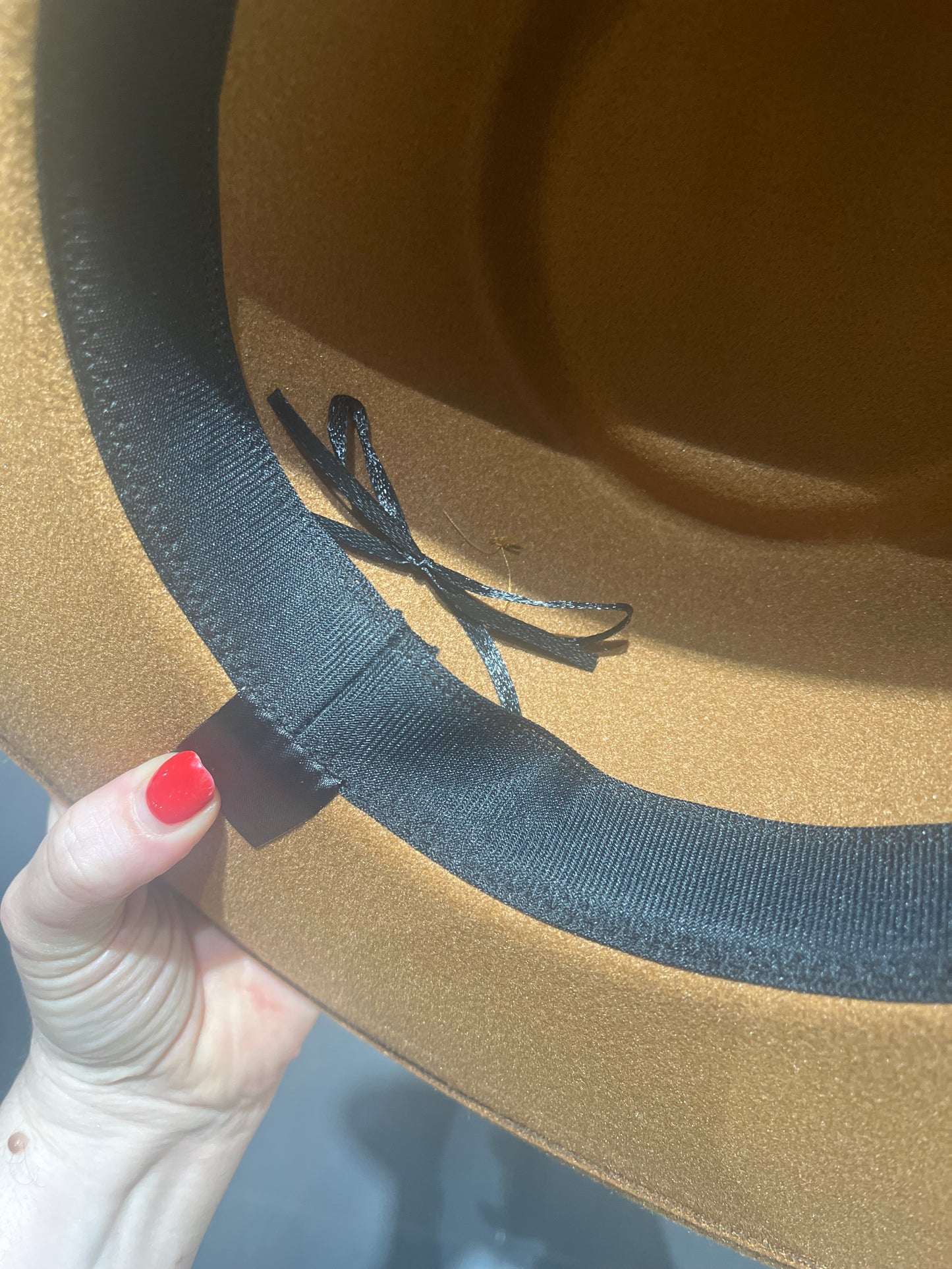 Tan Wide Brim Western Fedora β Gold Chain