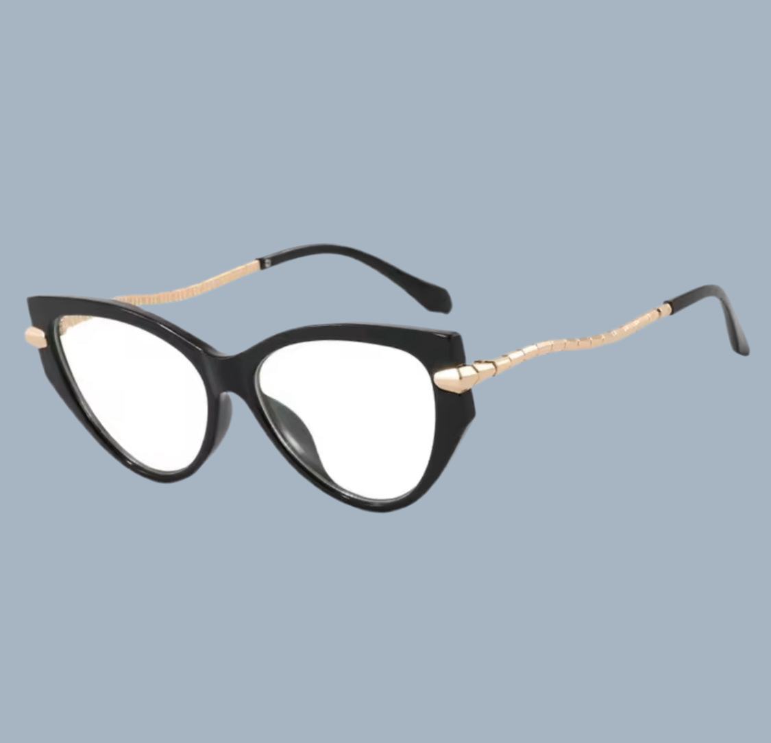 Serpentina Black Cat Eye Anti-Blue Light Glasses