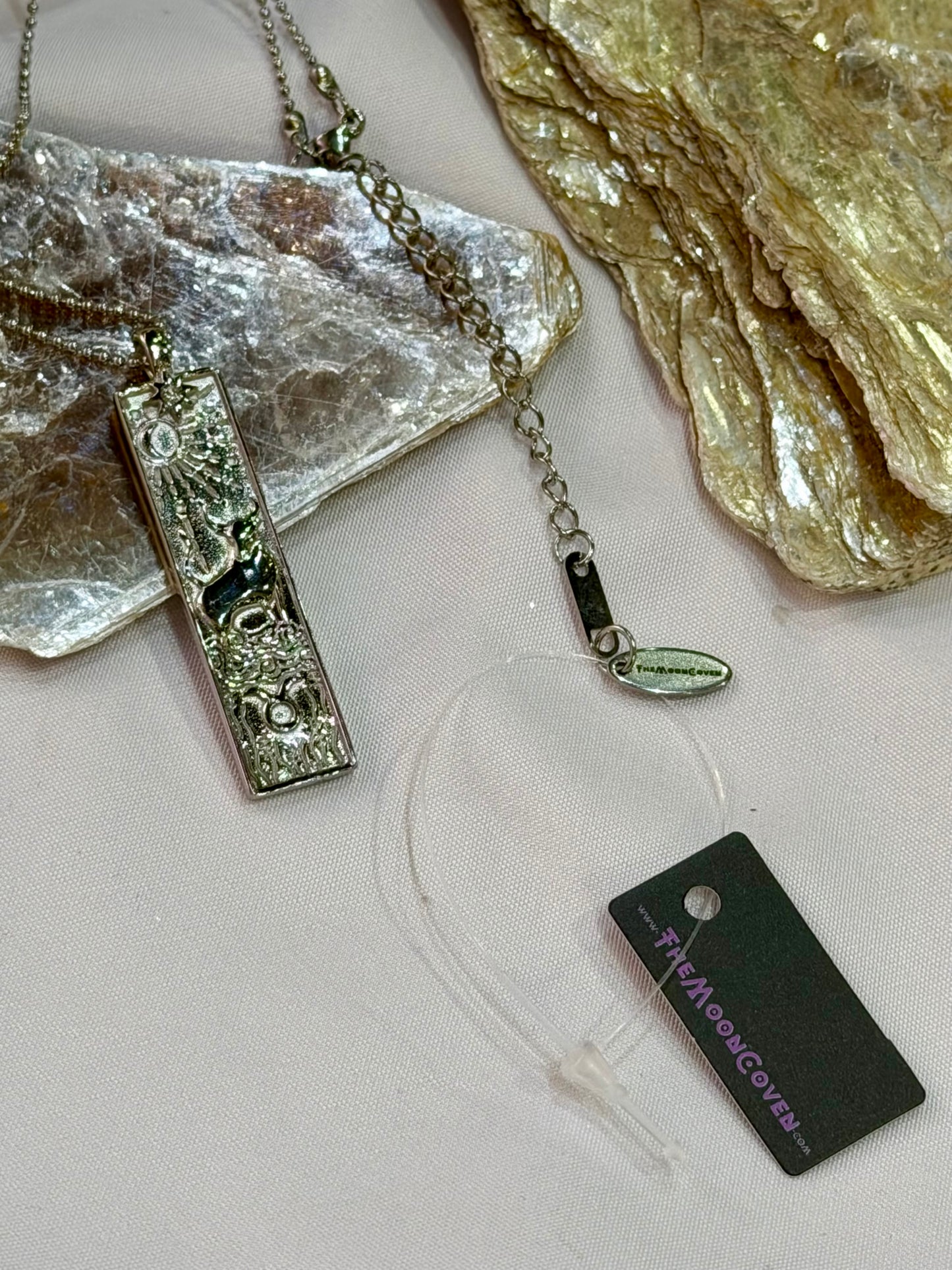 Taurus Zodiac Amulet Necklace Silver Waterproof Stainless Steel