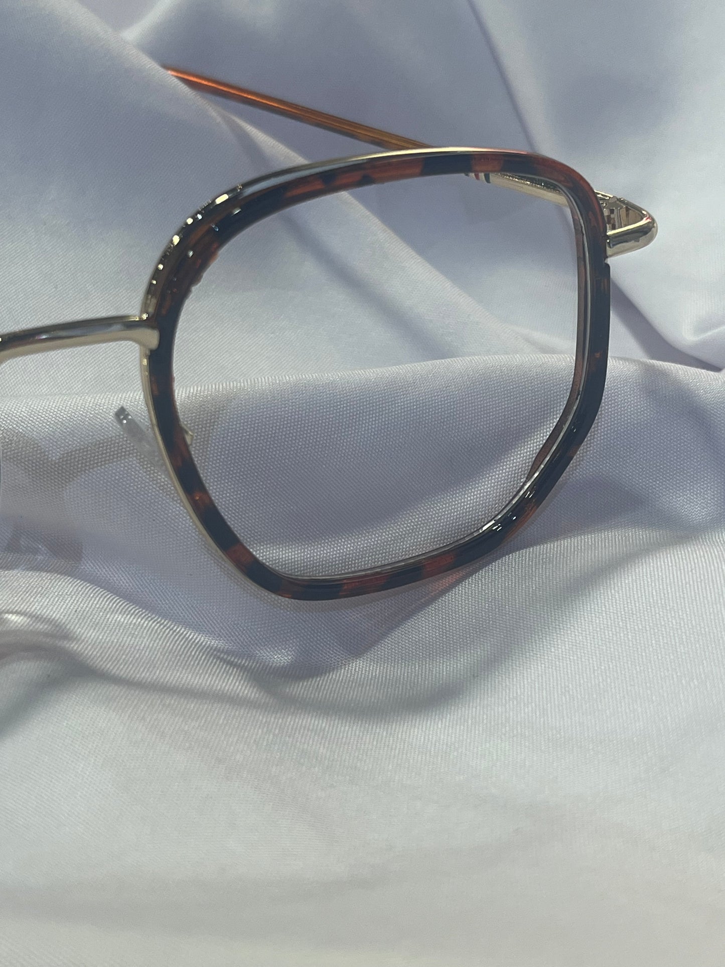 Tortoiseshell Square Anti Blue Light Glasses