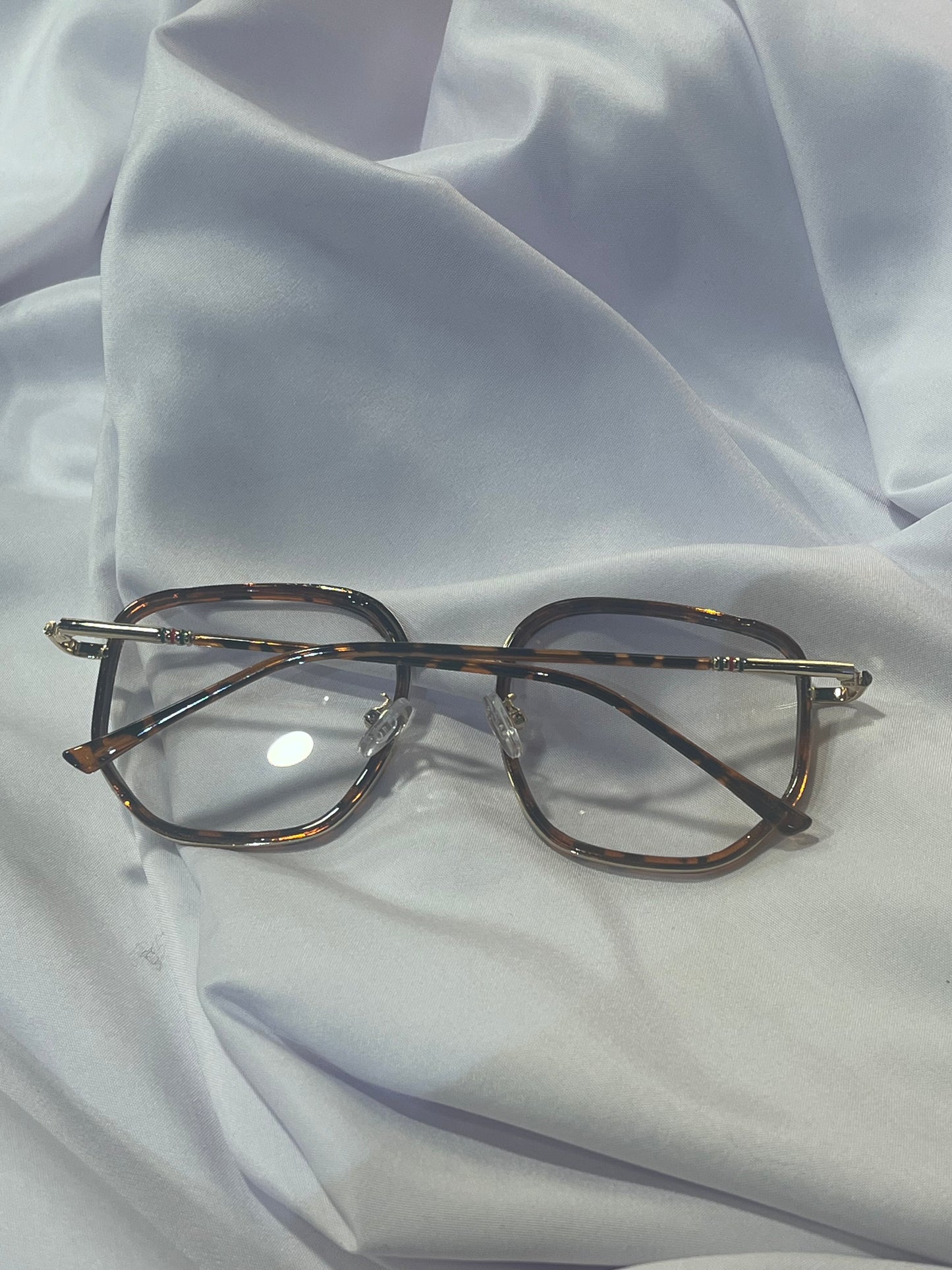 Tortoiseshell Square Anti Blue Light Glasses