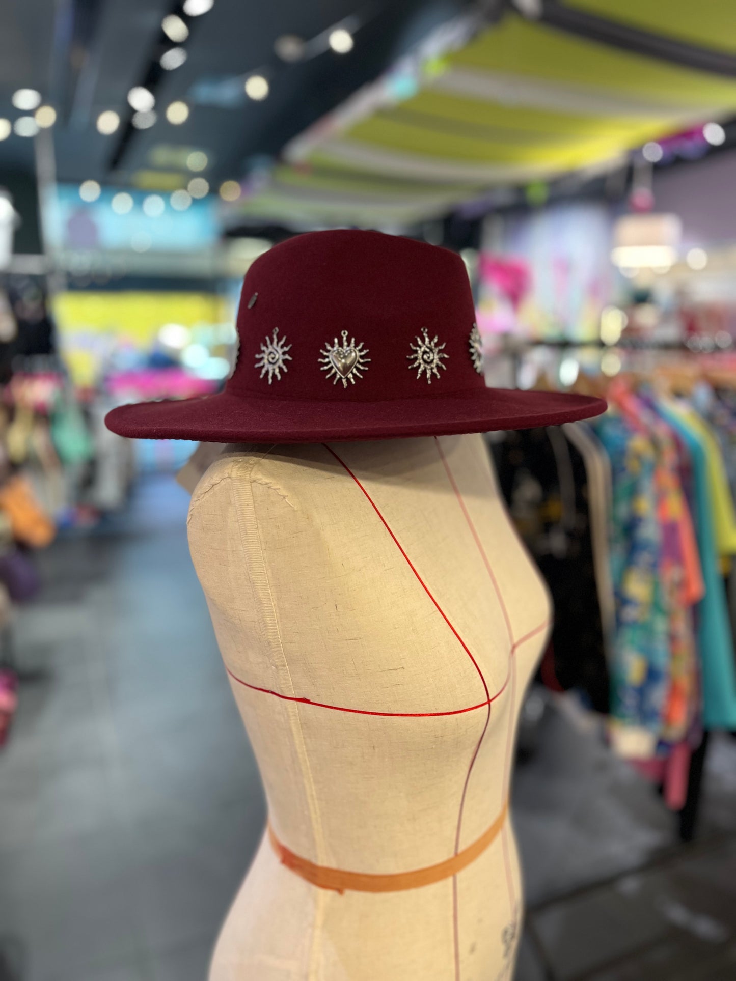 Solaris Burgundy Sun Fedora
