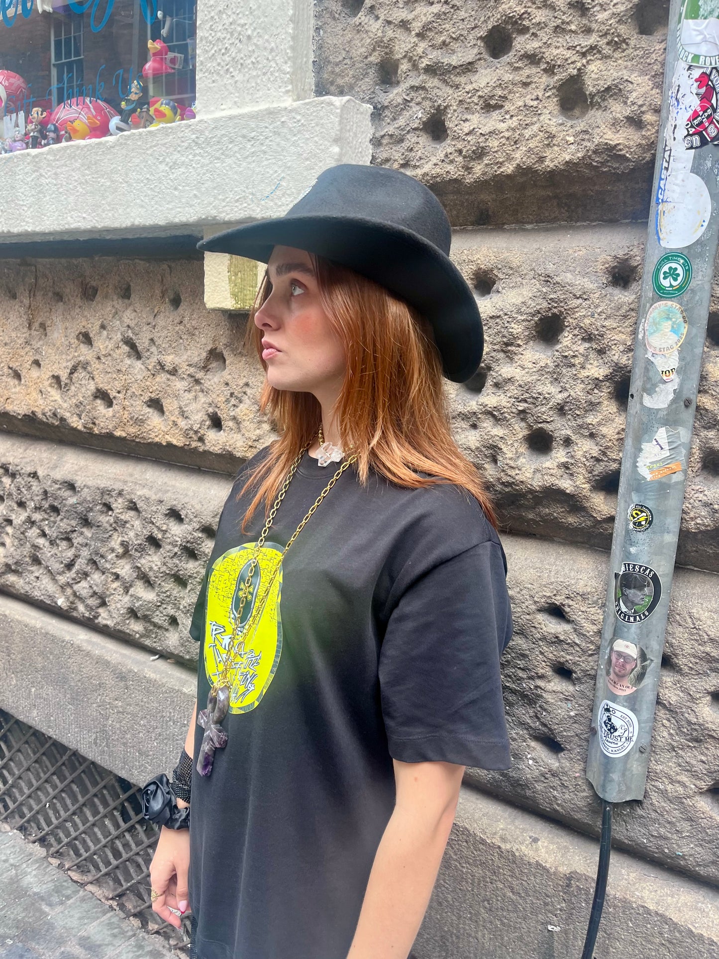 π₯ Midnight Rider Studded Cowboy Hat β Black Adjustable