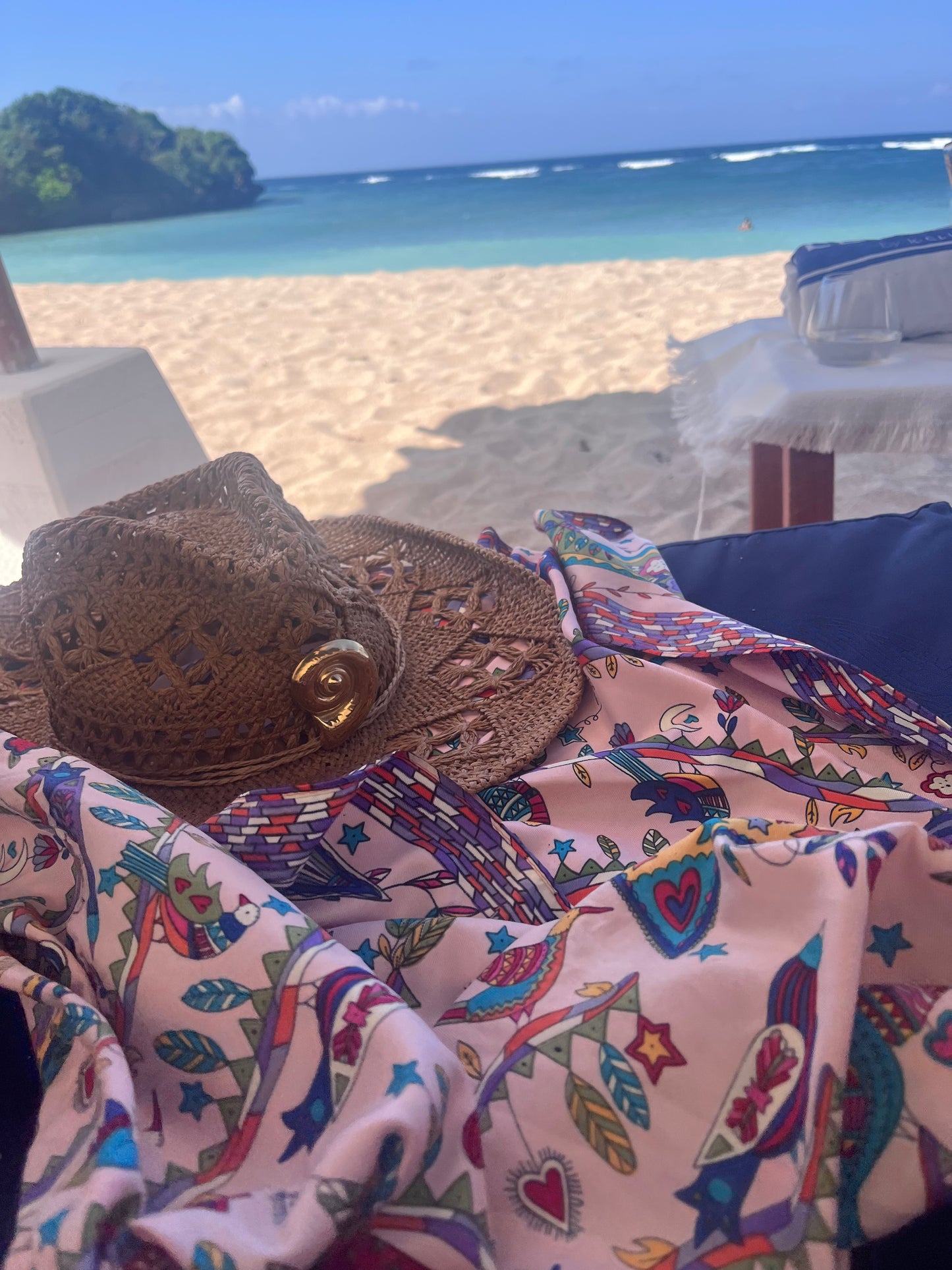 Beige Straw Cowboy Hat – Adjustable Boho Western Style