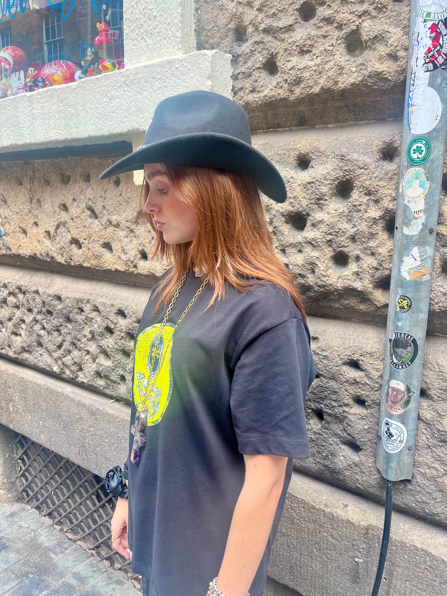 π₯ Midnight Rider Studded Cowboy Hat β Black Adjustable