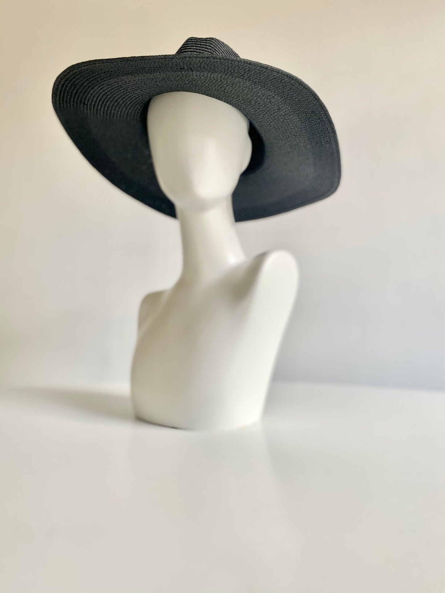 Summer Basics Wide Brim Fedora – Black