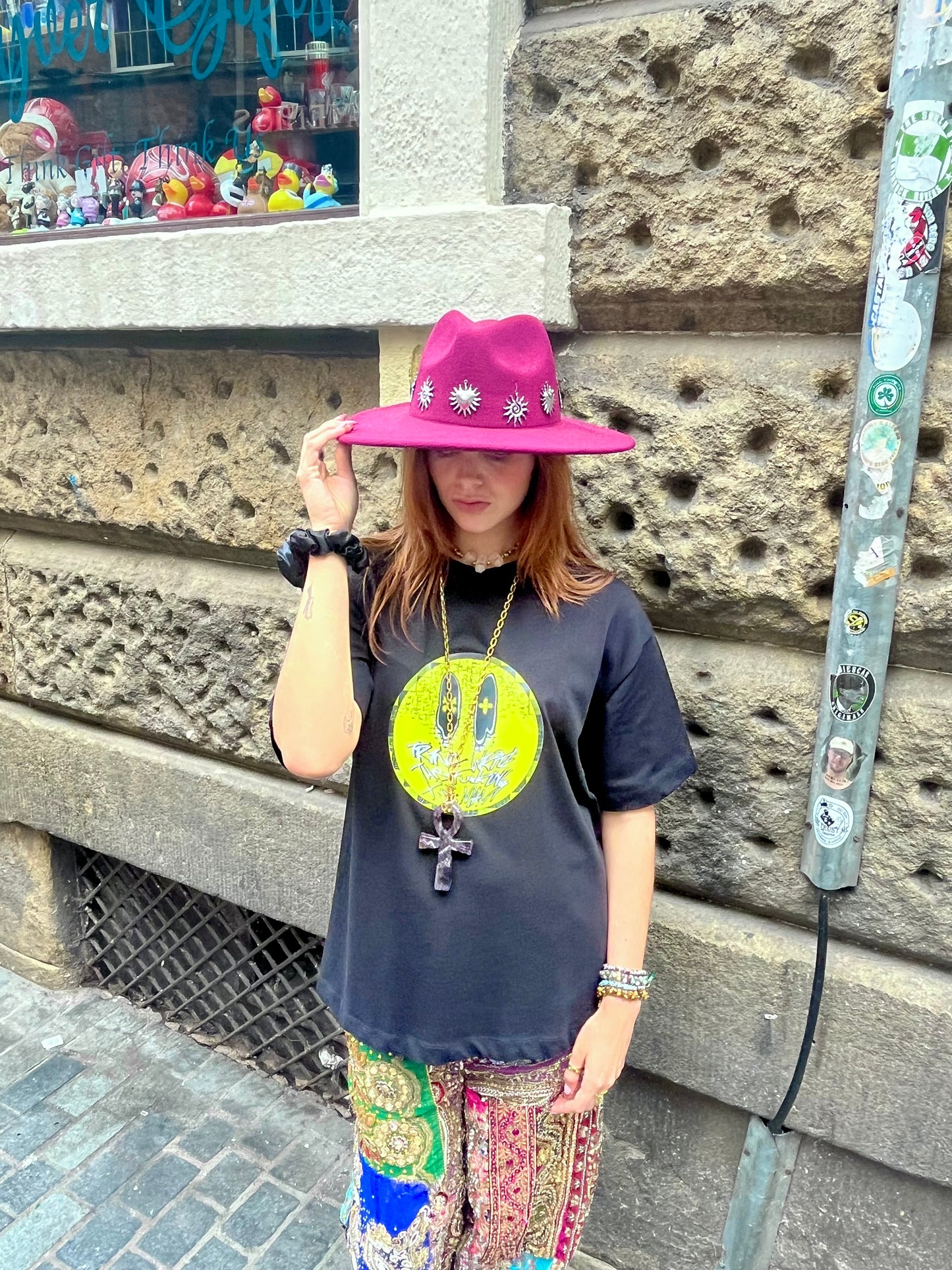 Solaris Burgundy Sun Fedora