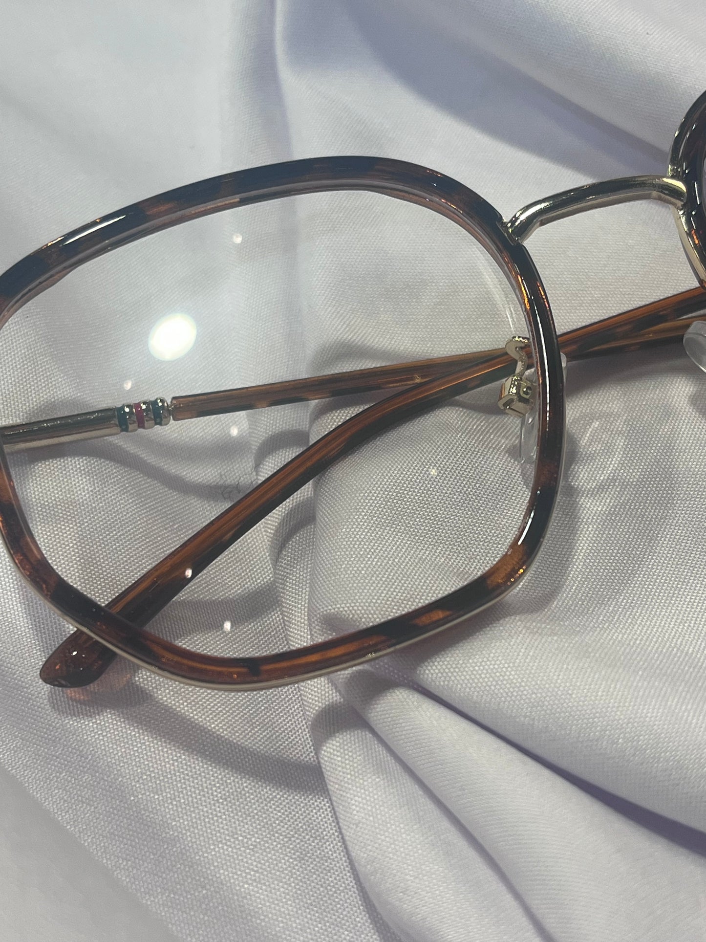 Tortoiseshell Square Anti Blue Light Glasses