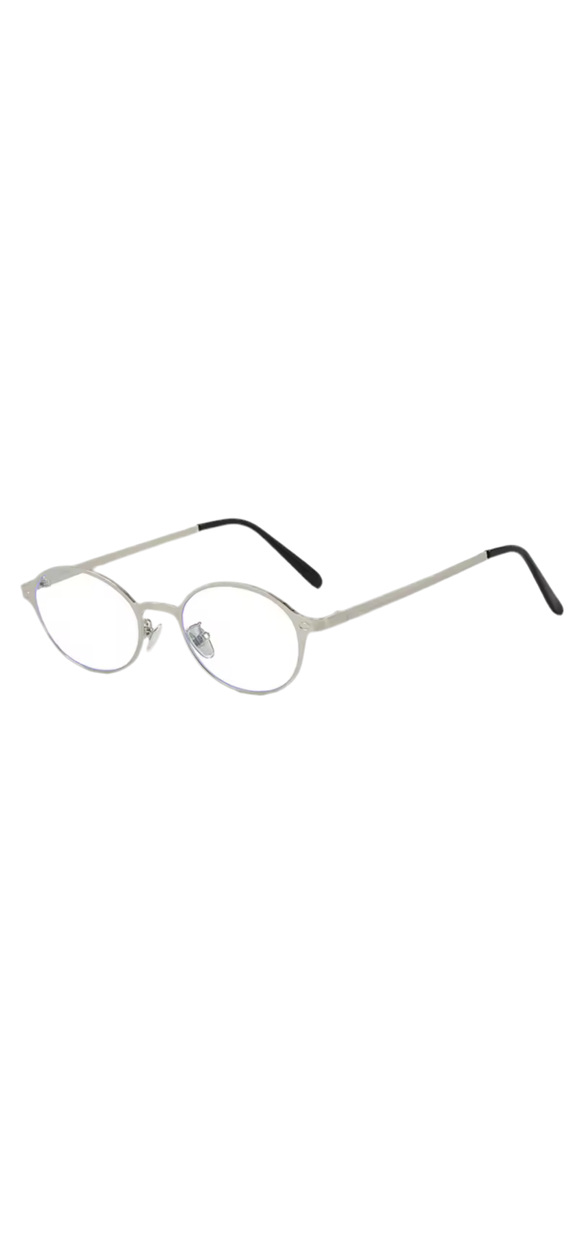 Kelly 90s Metal Frame Anti Blue Light Glasses – Black