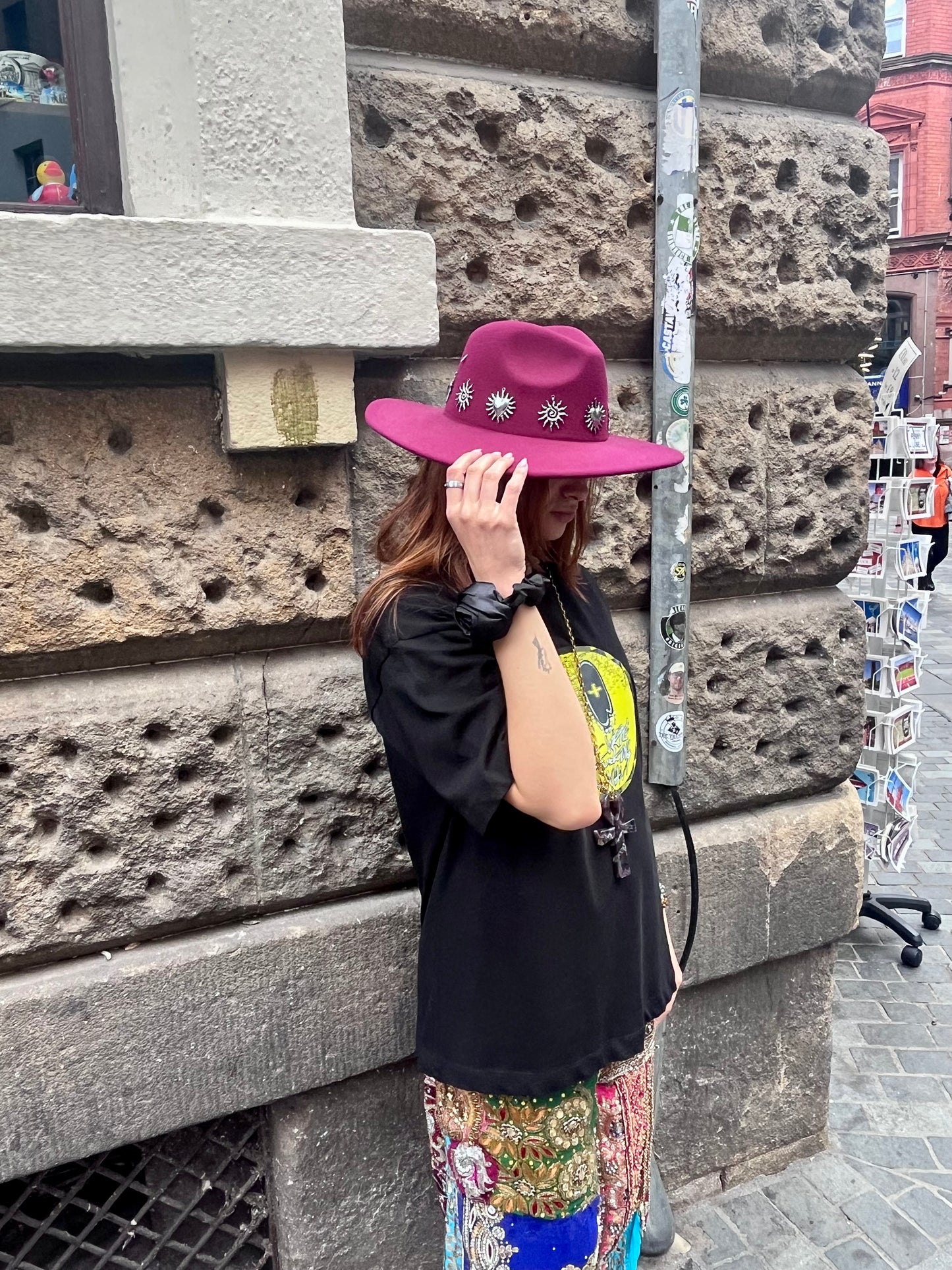Solaris Burgundy Sun Fedora