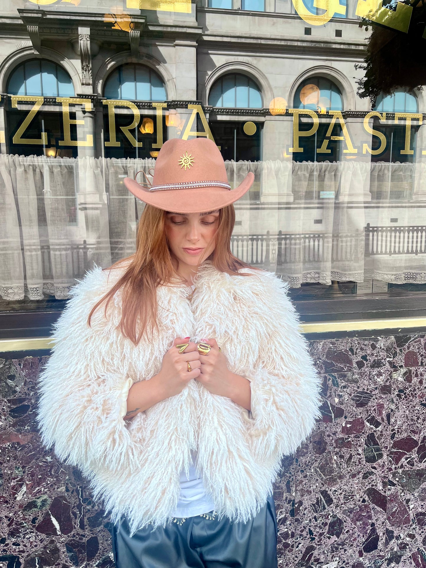 Tan Desert Dancer Cowboy Hat – Crystal Charm Trim