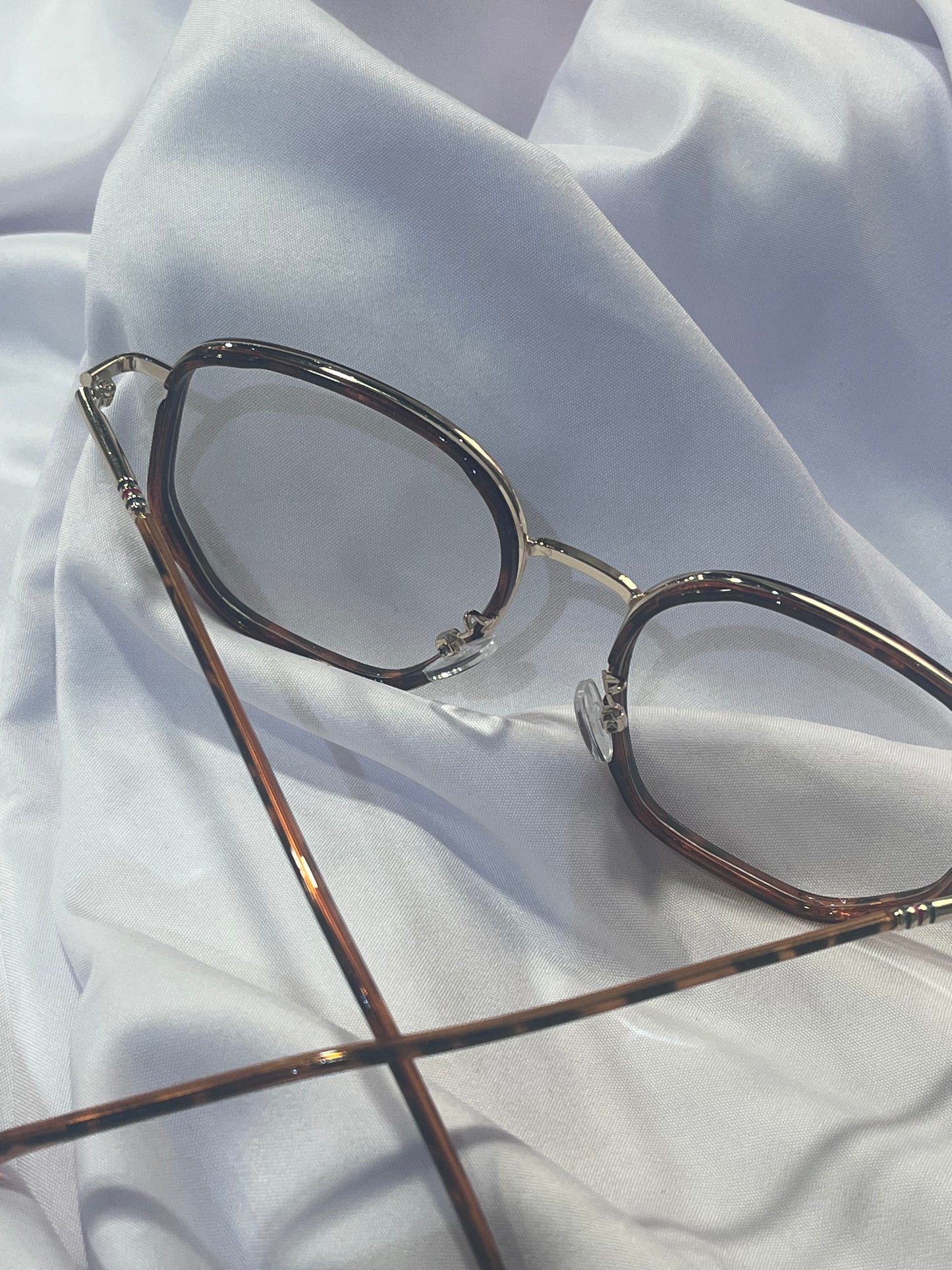 Tortoiseshell Square Anti Blue Light Glasses