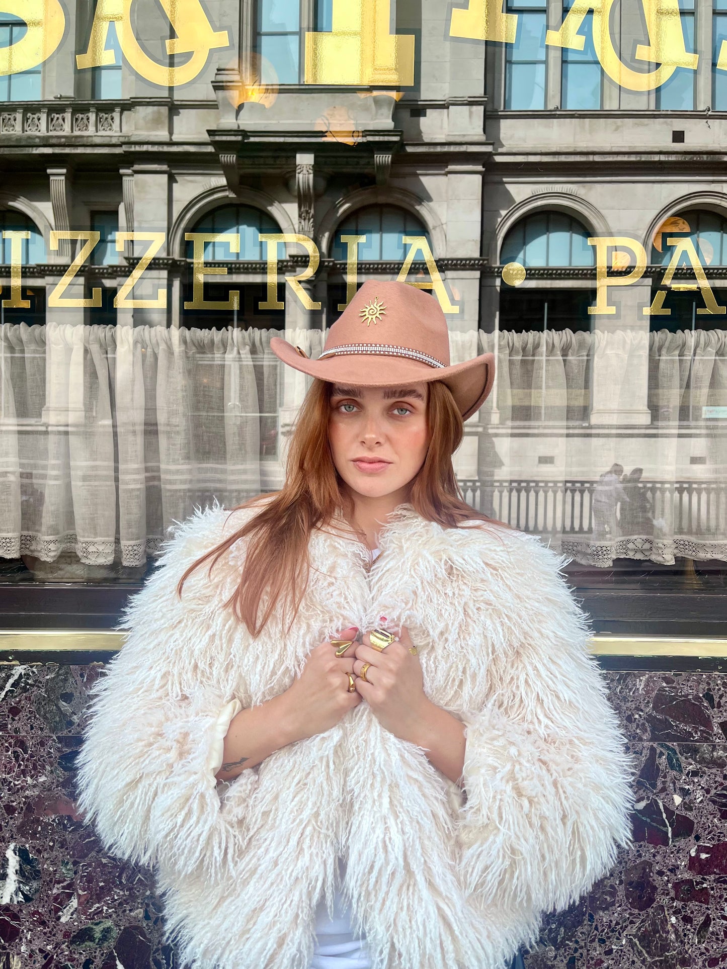 Tan Desert Dancer Cowboy Hat – Crystal Charm Trim
