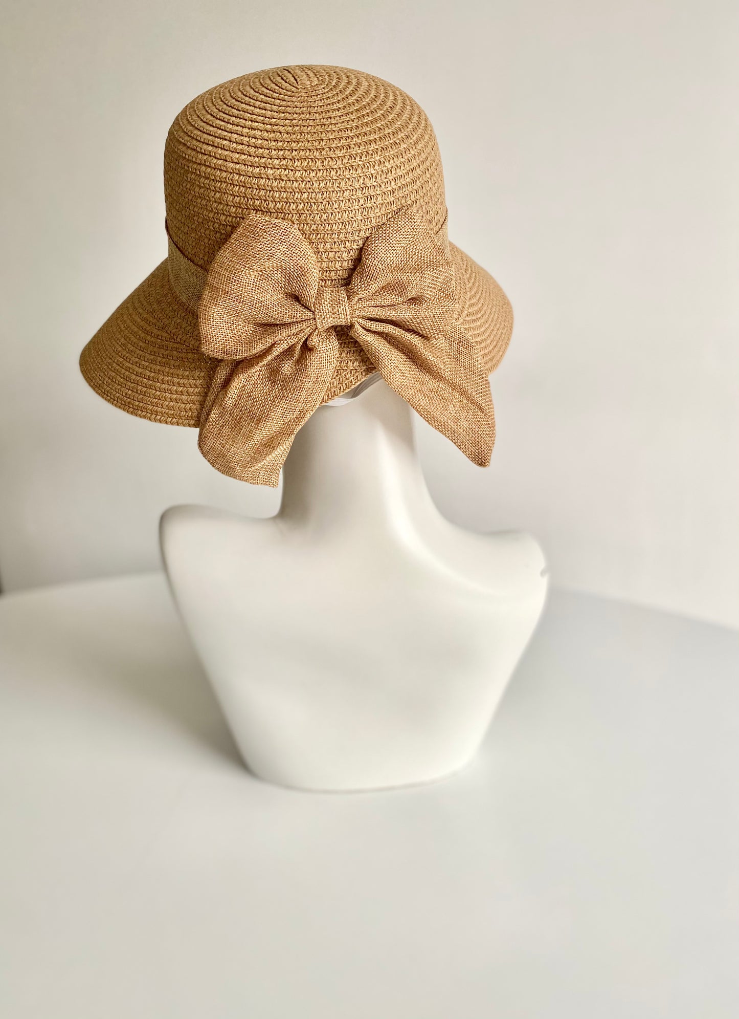 Sunset Bow Wide Brim Hat – Adjustable with Wind Strap
