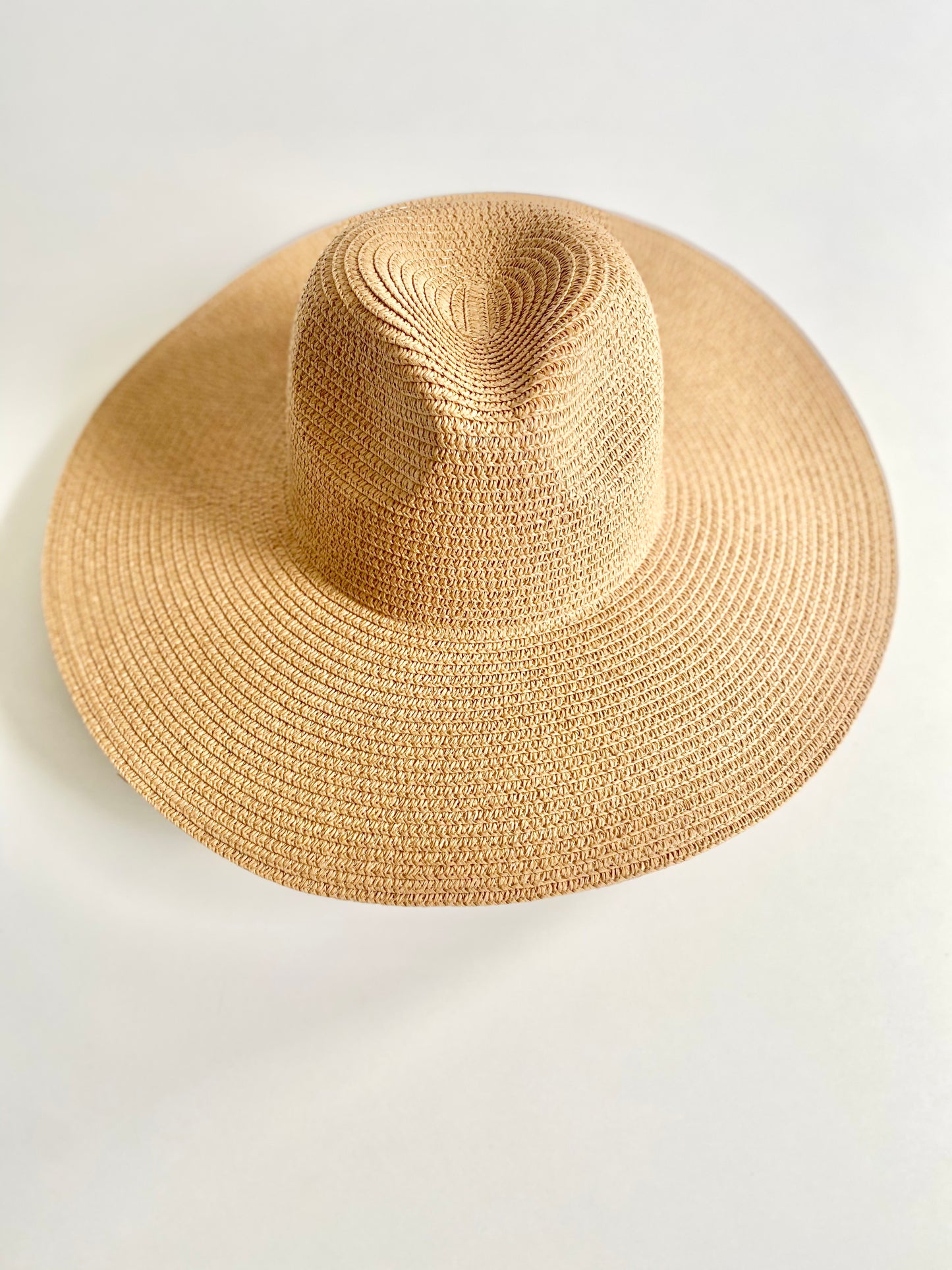 Summer Basics Wide Brim Fedora – Beige Sand
