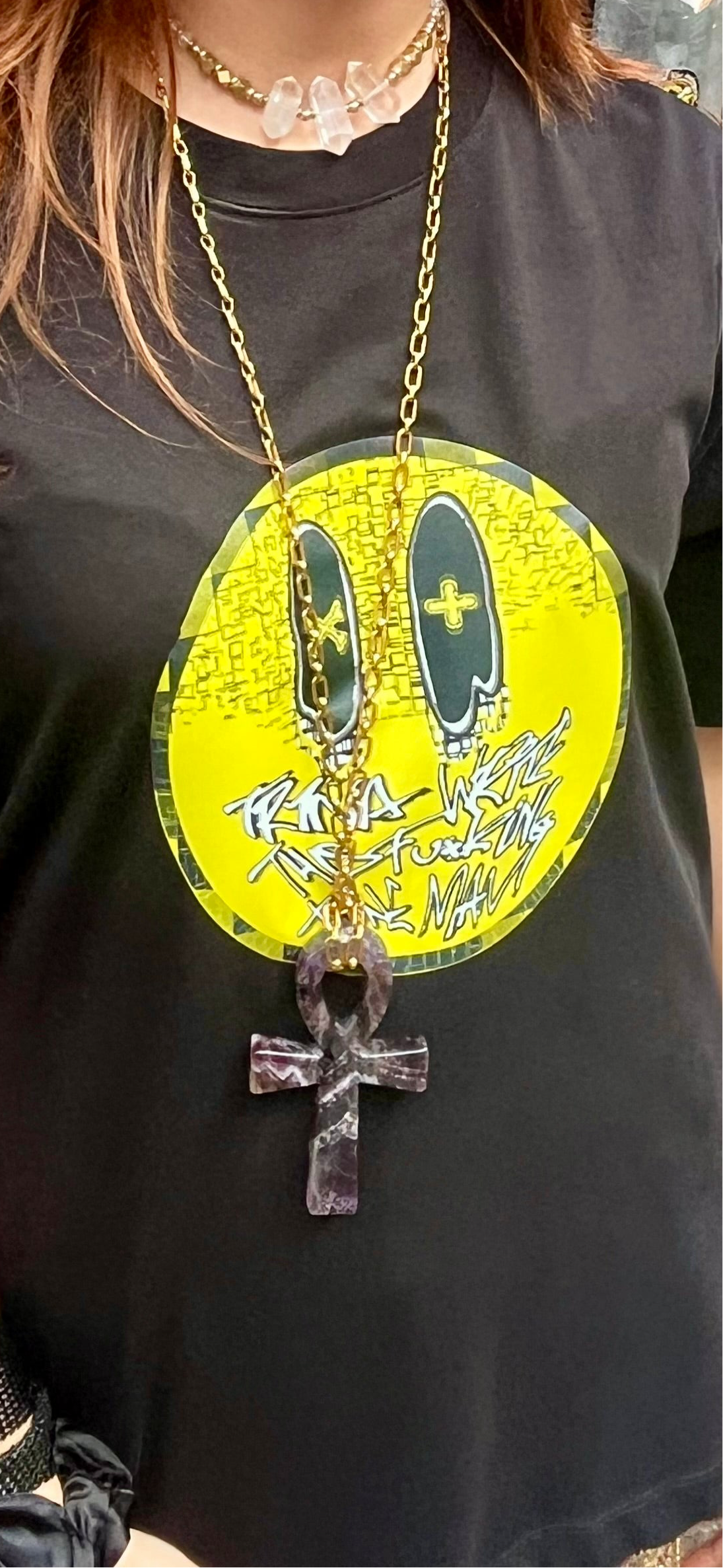 Amethyst Ankh Amulet Necklace – Ancient Egyptian Protection & Spiritual Power