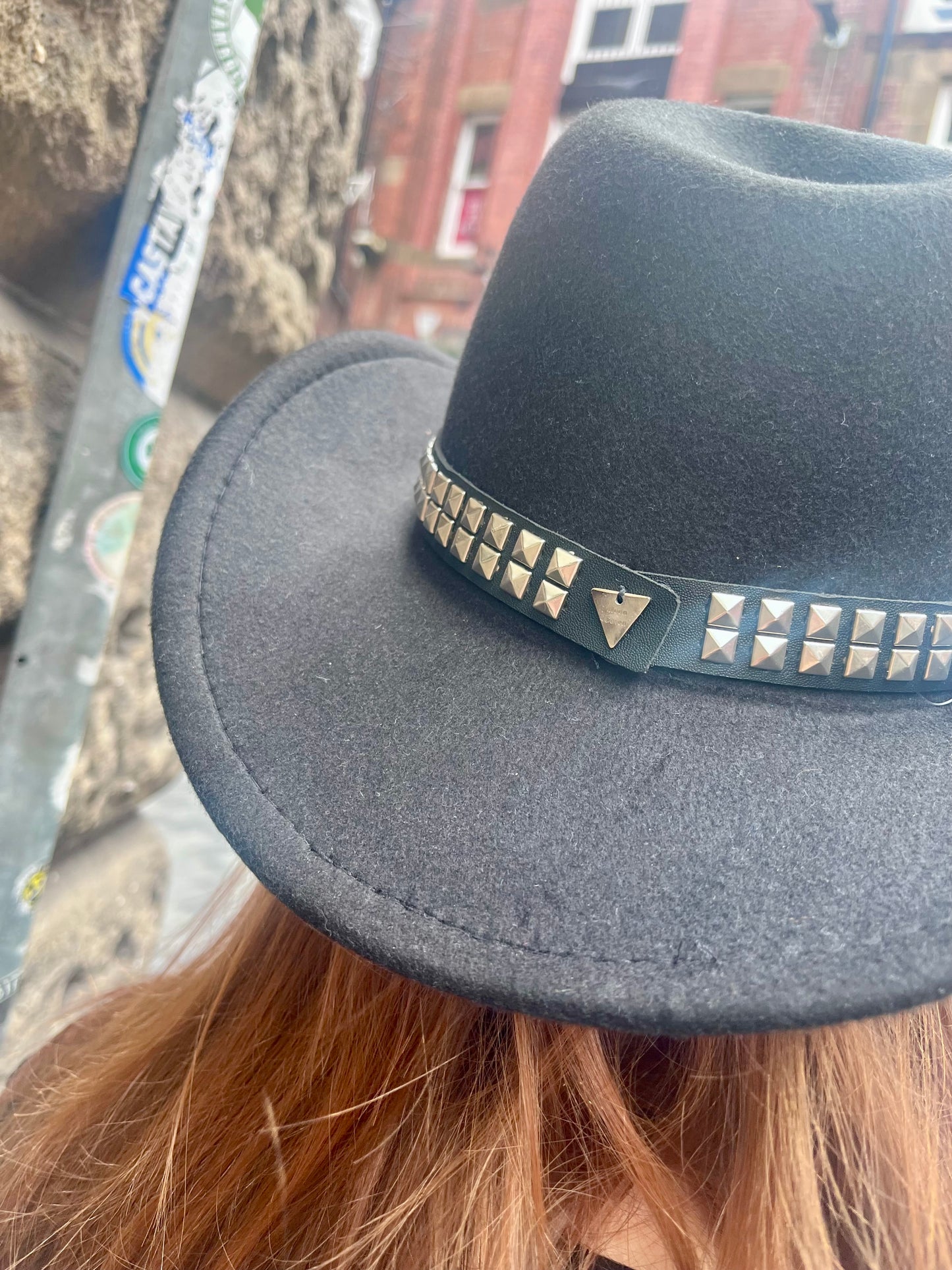 π₯ Midnight Rider Studded Cowboy Hat β Black Adjustable
