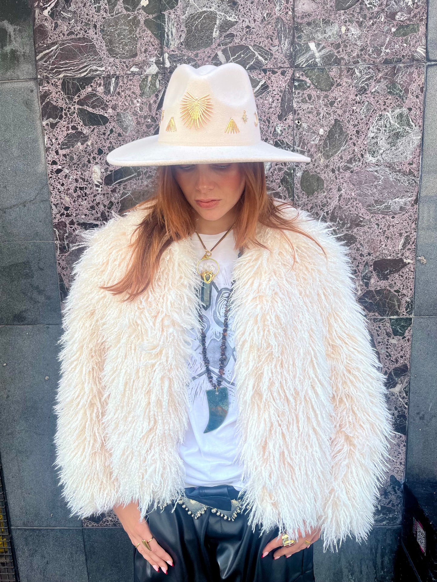 Cream Celestial Fedora – Moon Dance Collection