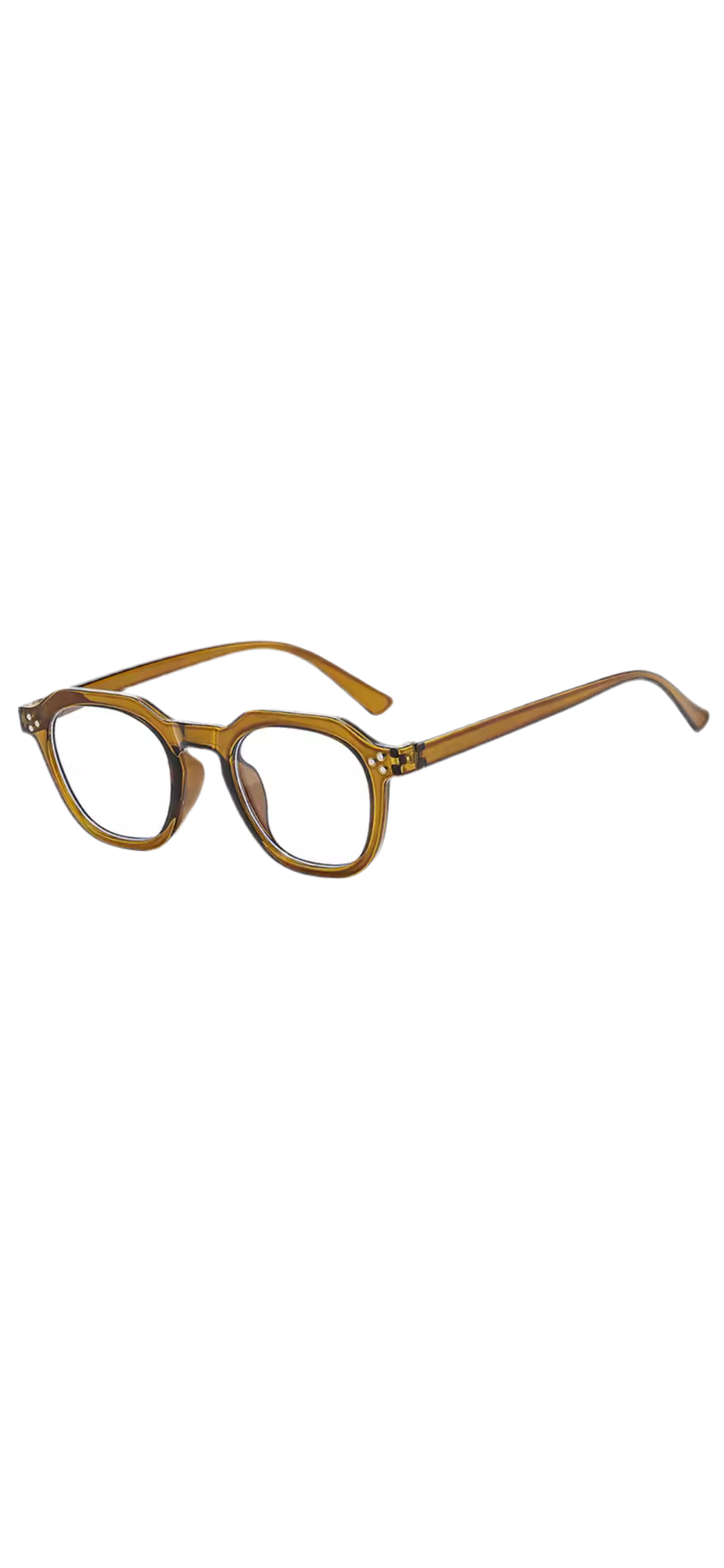 Andie Retro Square Frame Blue Light Glasses-Black