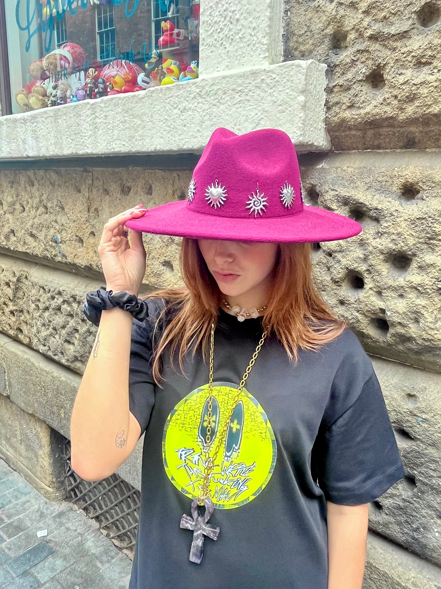Solaris Burgundy Sun Fedora