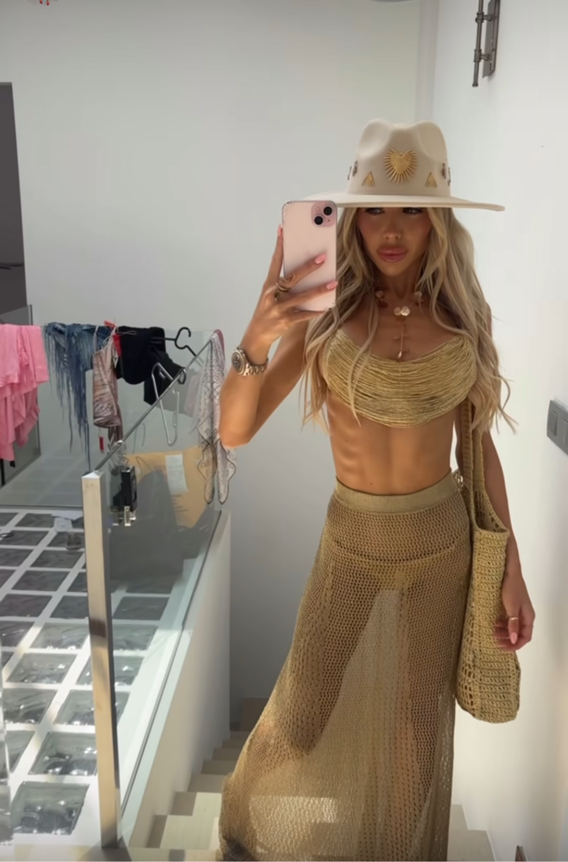Cream Celestial Fedora – Moon Dance Collection
