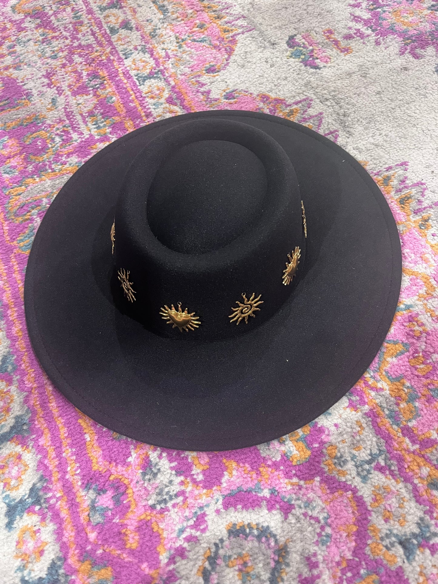 Solaris Charm Adjustable Black Western Hat