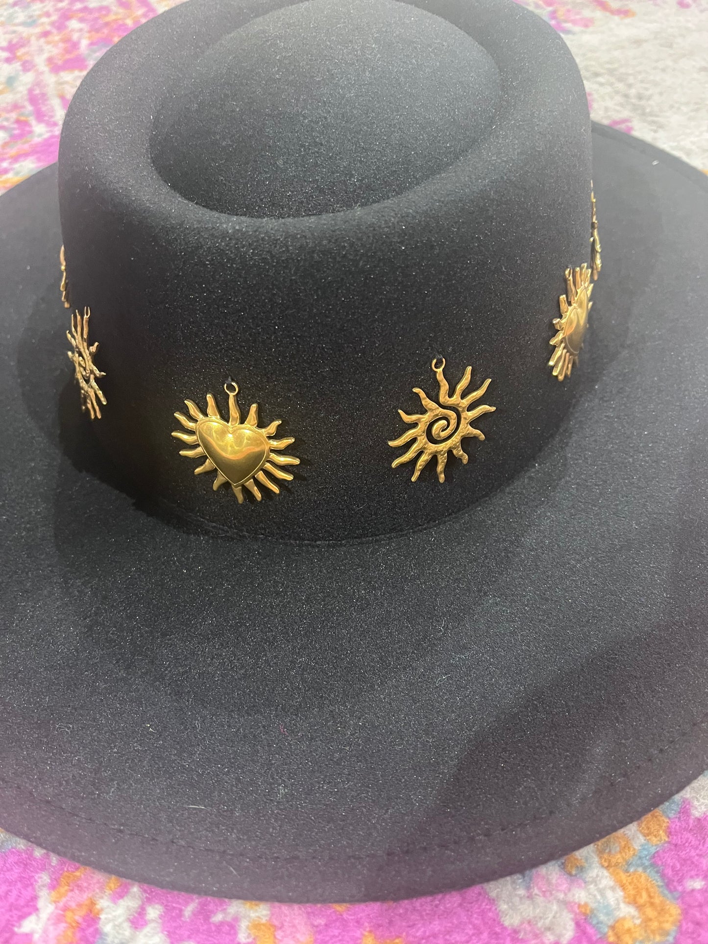 Solaris Charm Adjustable Black Western Hat