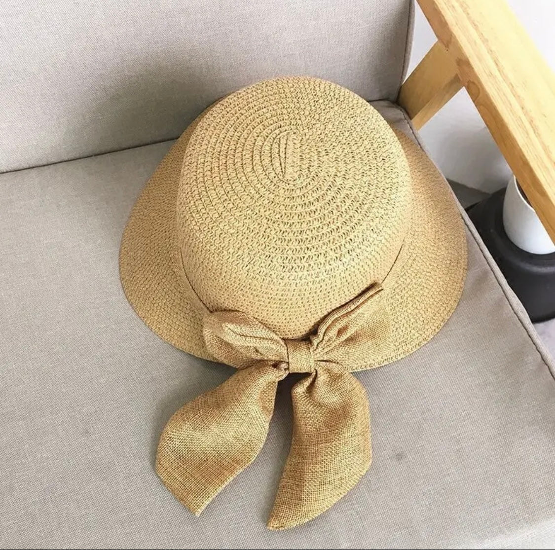 Sunset Bow Wide Brim Hat – Adjustable with Wind Strap