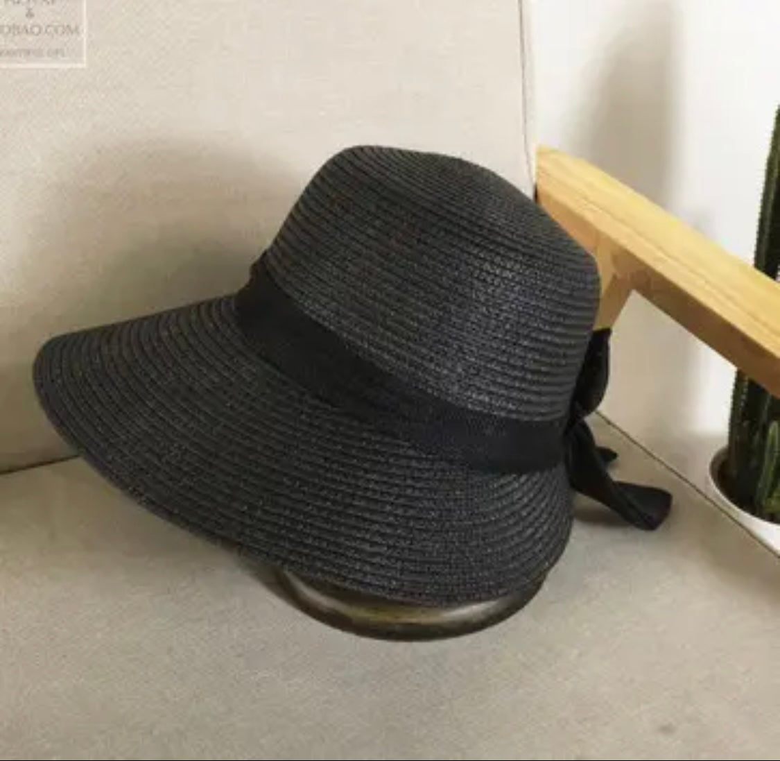 Sunset Bow Wide Brim Hat – Adjustable with Wind Strap