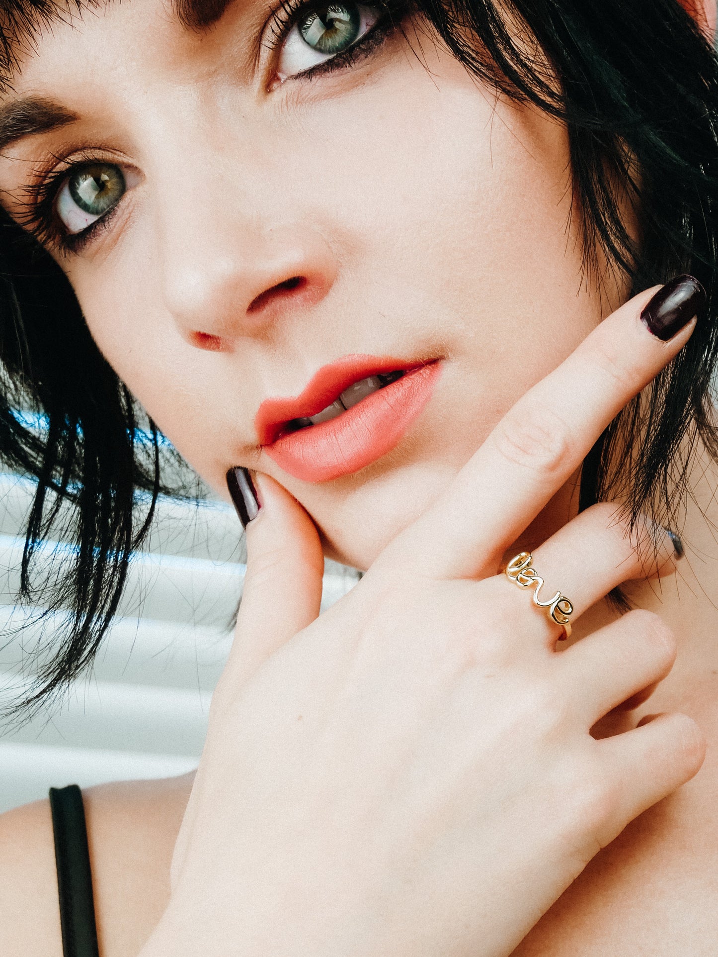 Silver LOVE ring