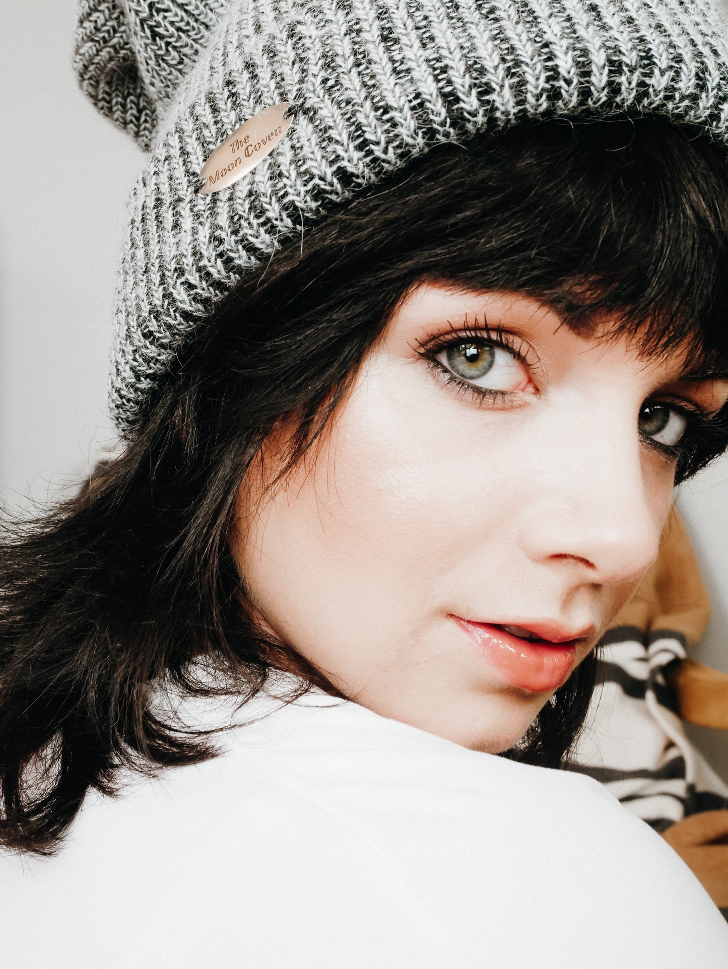 The Black Moon Coven cashmere beanie wool hat