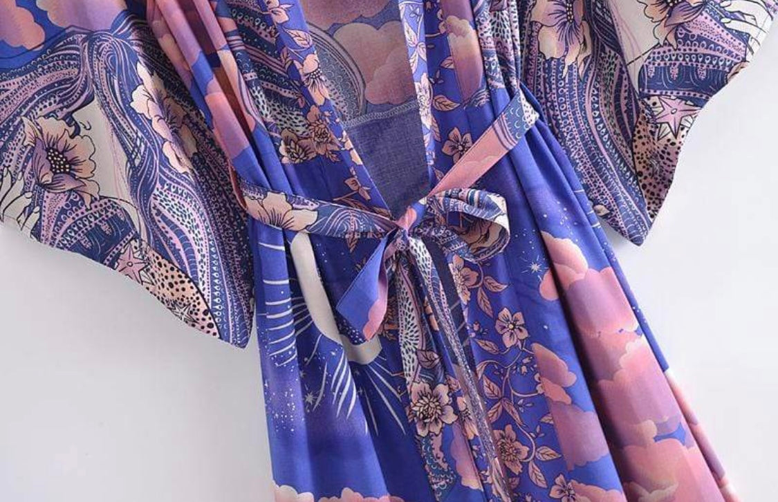 Luna Midnight Moon kimono robe
