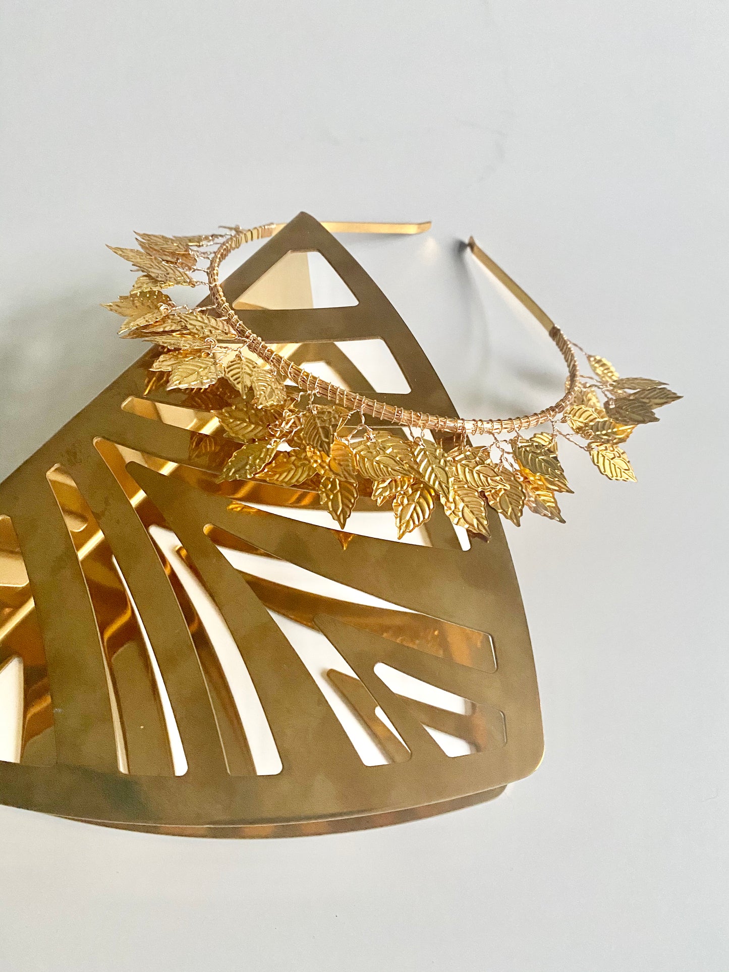 Gold leaf headband