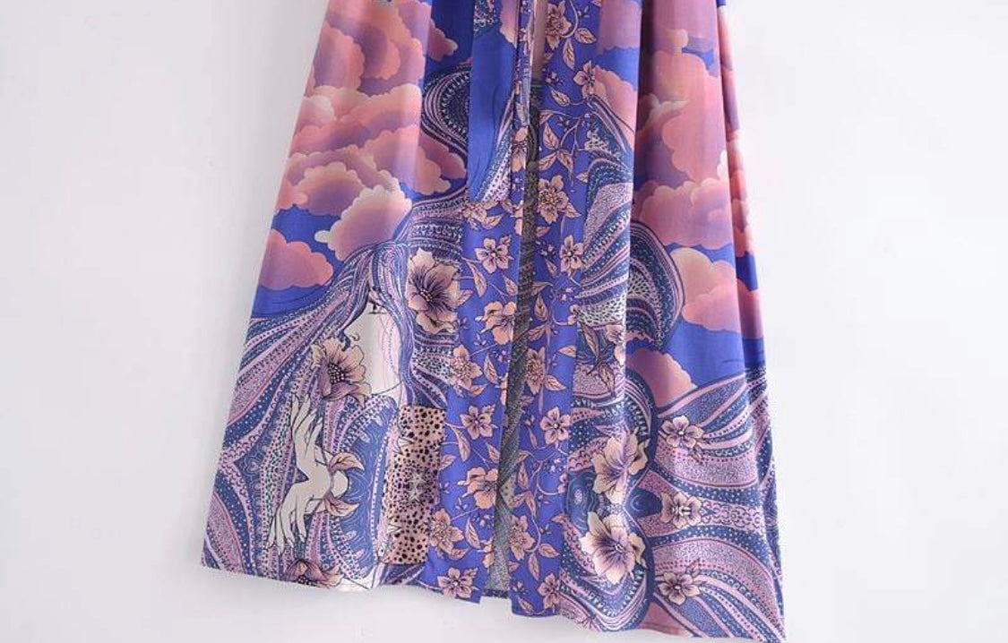 Luna Midnight Moon kimono robe