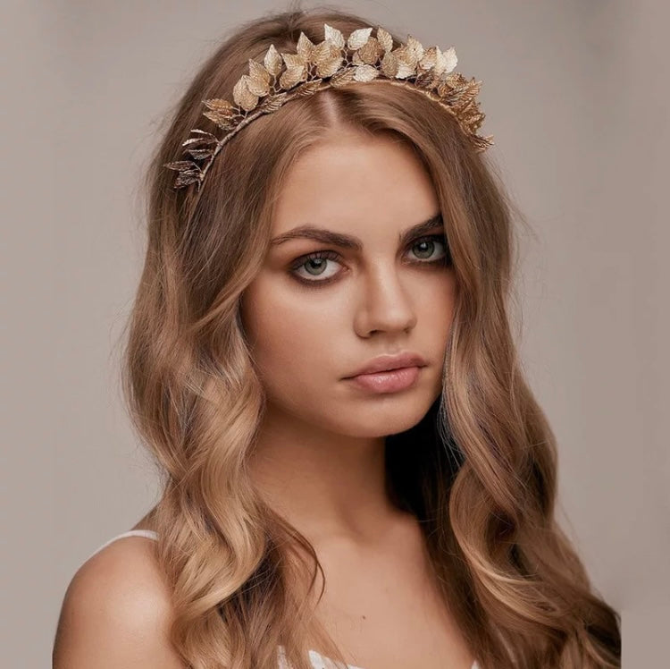 Gold leaf headband