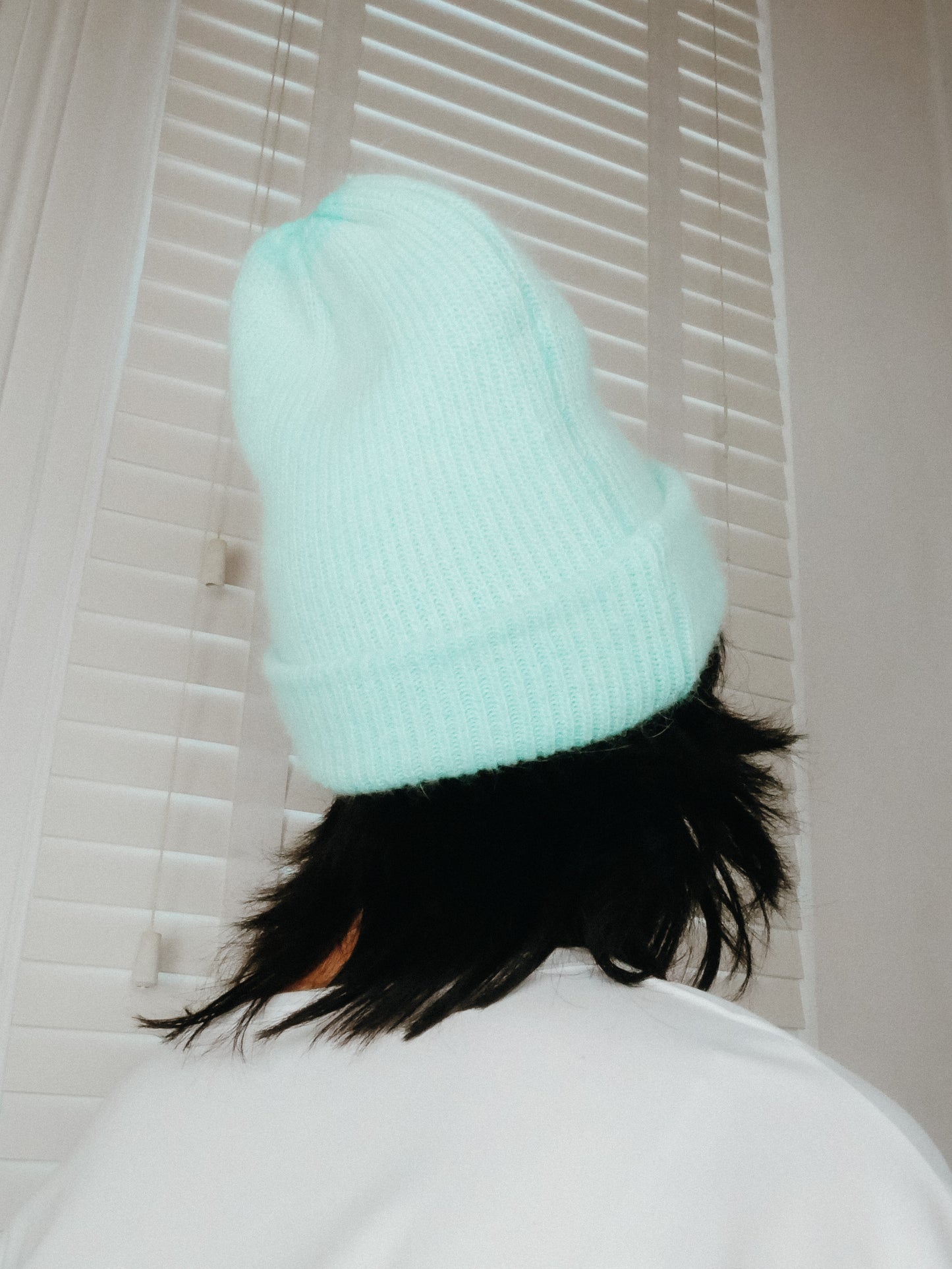 The Black Moon Coven cashmere beanie wool hat