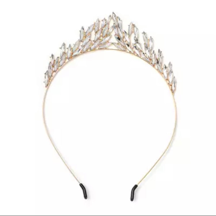 Rainbow crystal tiara